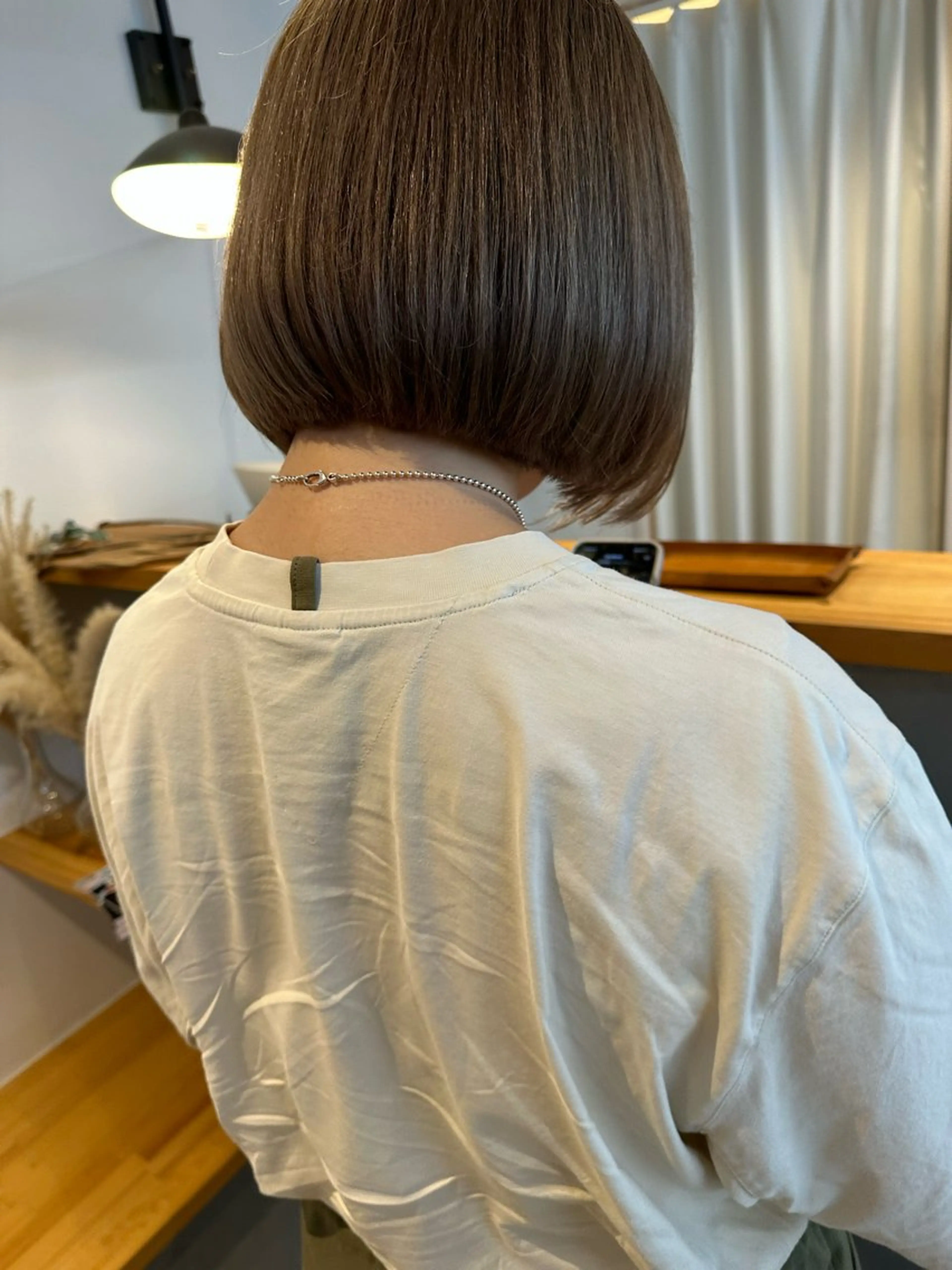 ミディアム カラー カット ヘアカラー トリートメント yuika .のヘアスタイル