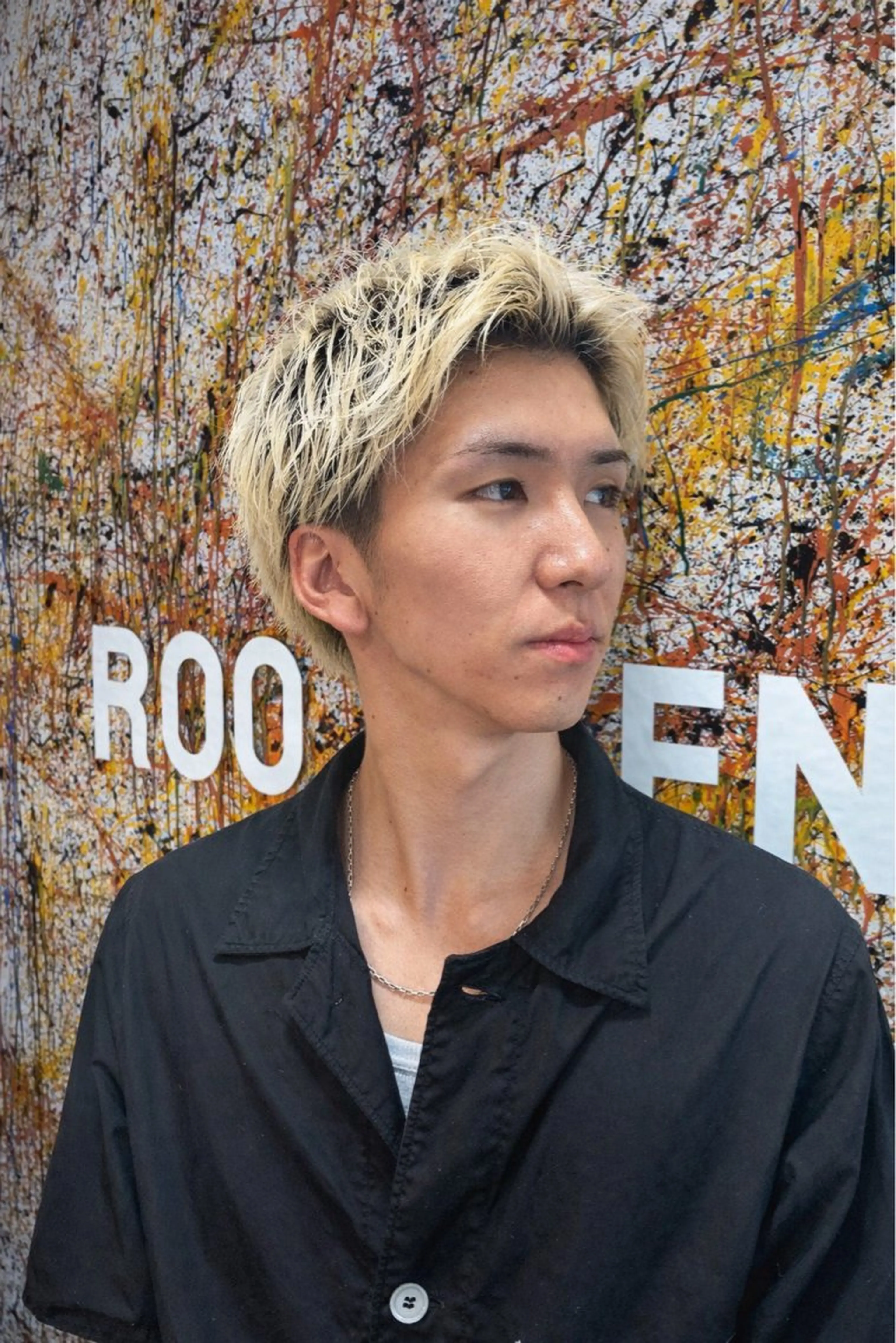 カラー メンズ 奈 愛のヘアスタイル