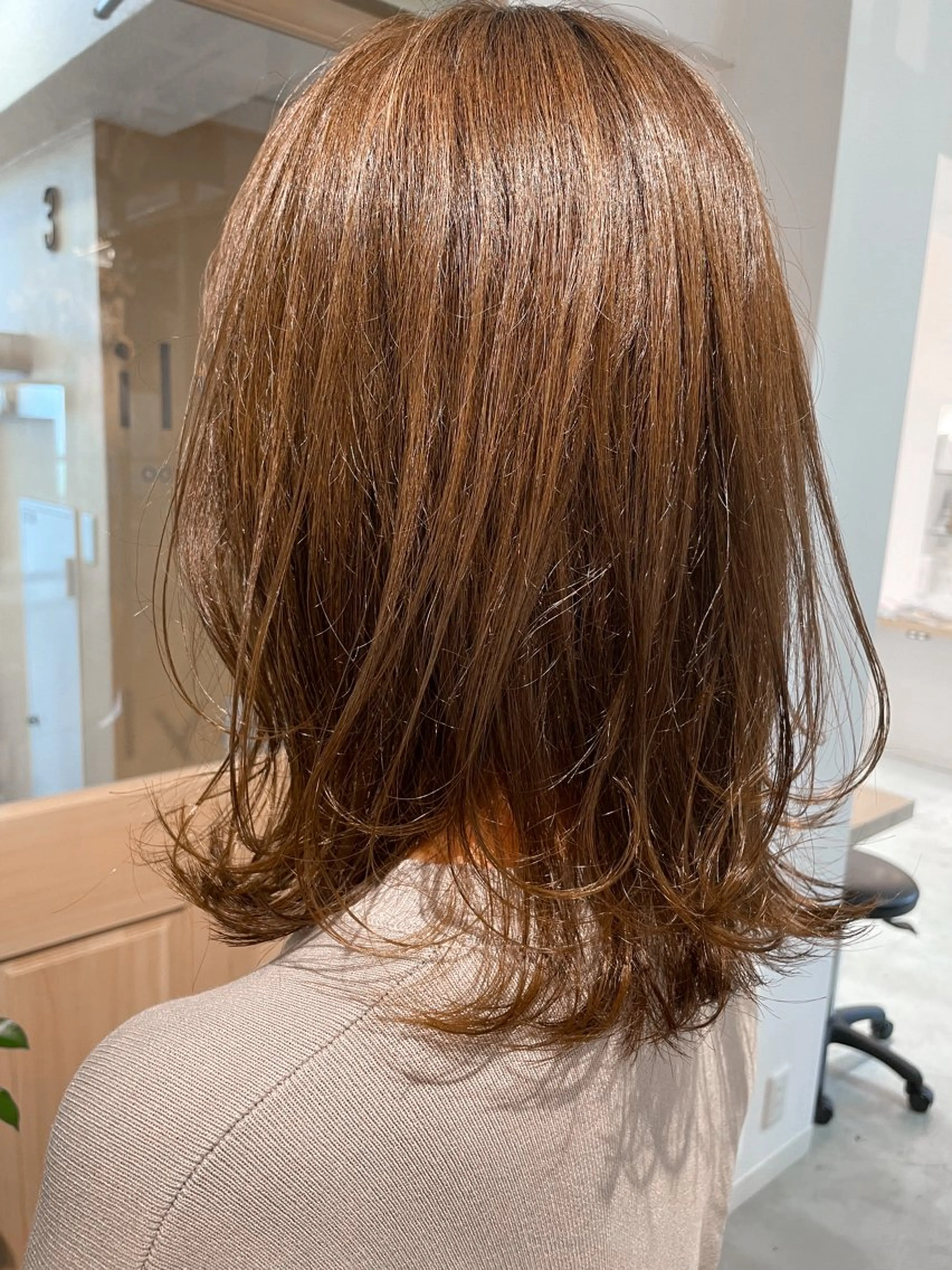 ミディアム カラー ヘアカラー トリートメント 💖竹島 遥楓💖のヘアスタイル