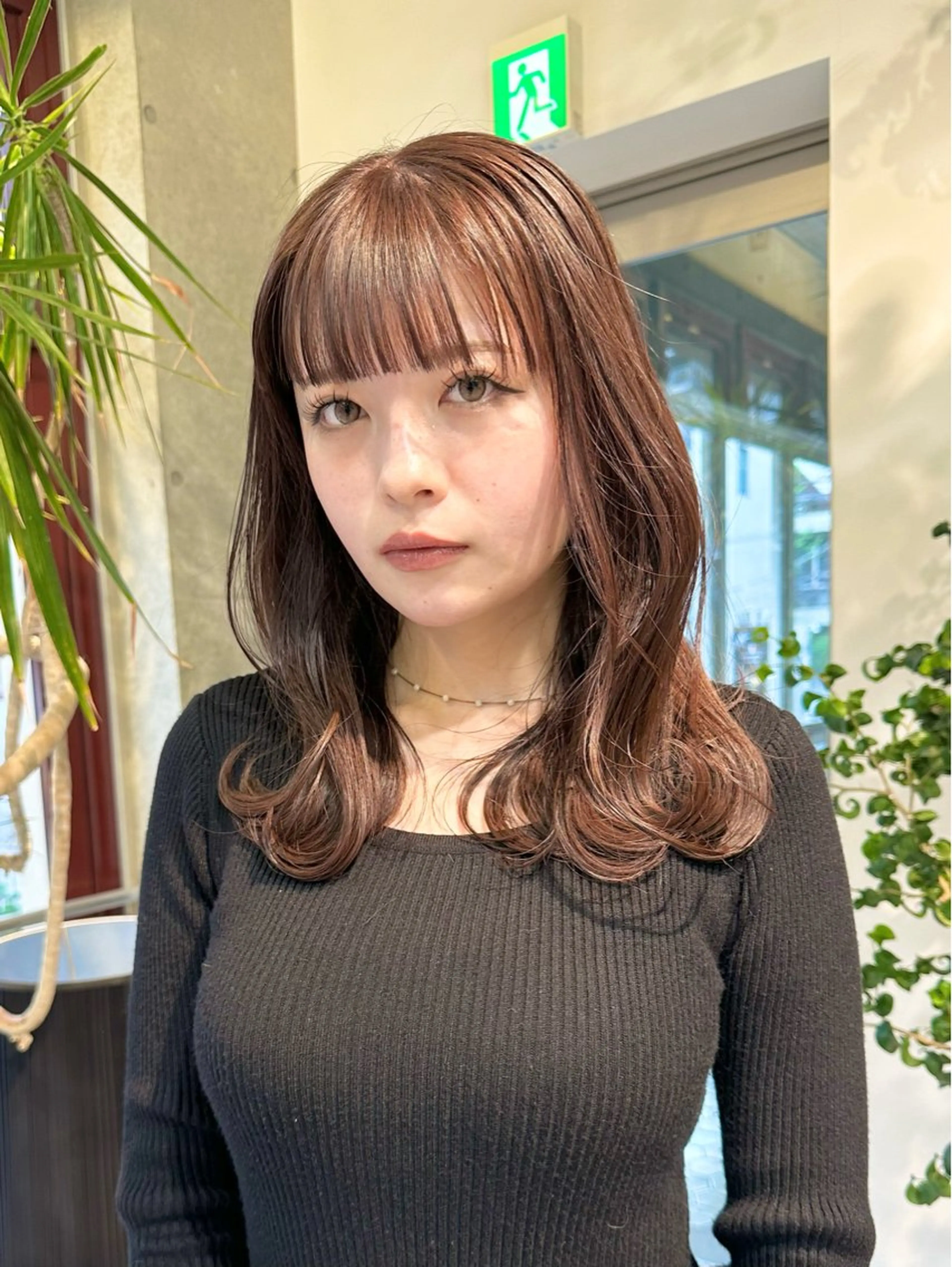 ミディアム カラー カット ヘアカラー トリートメント kai .のヘアスタイル