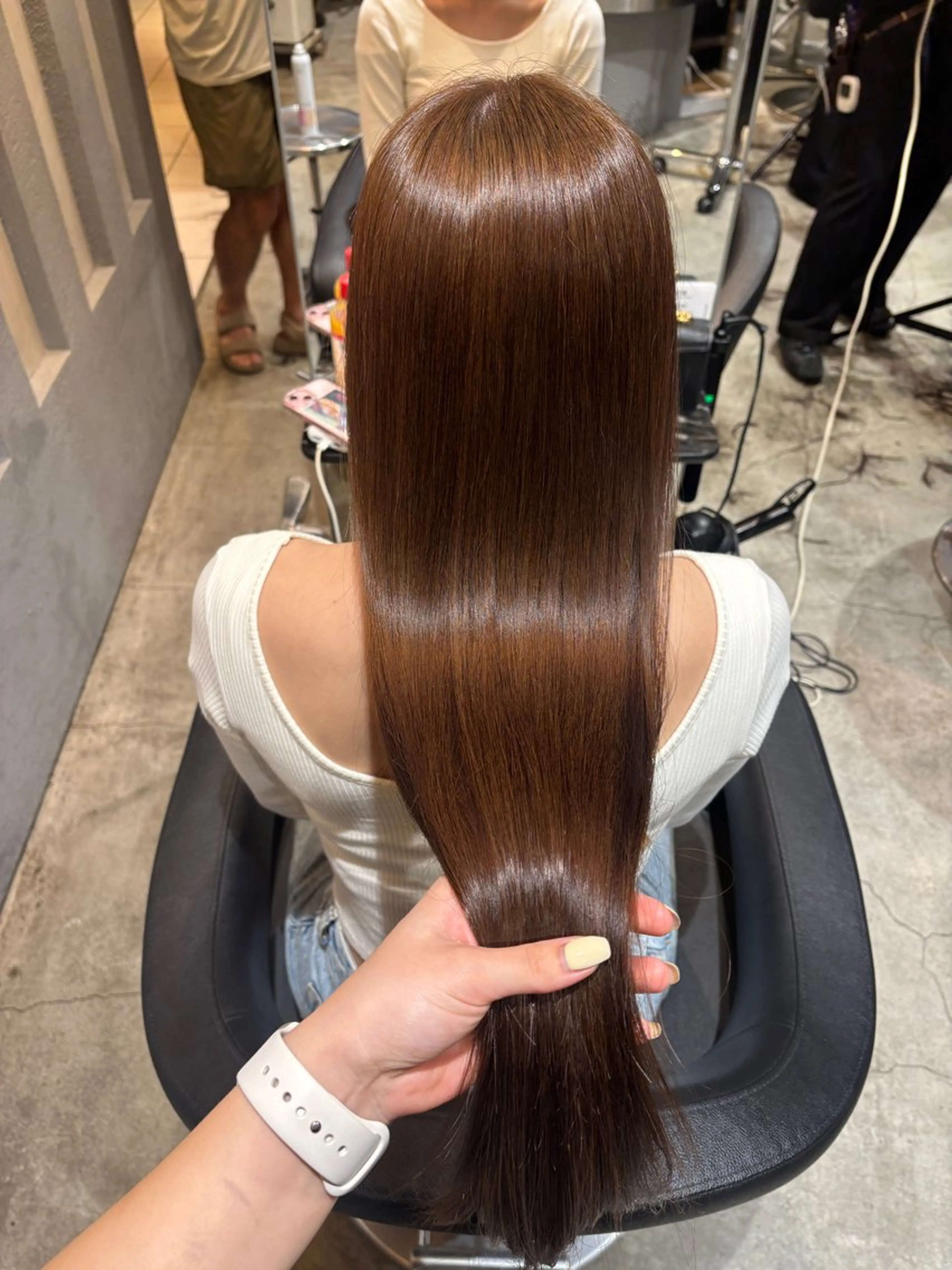 カラー ベージュカラー ブリーチ 透明感カラー ブリーチなしカラー 髪質改善/暖色カラー 美花🐰🎀のヘアスタイル