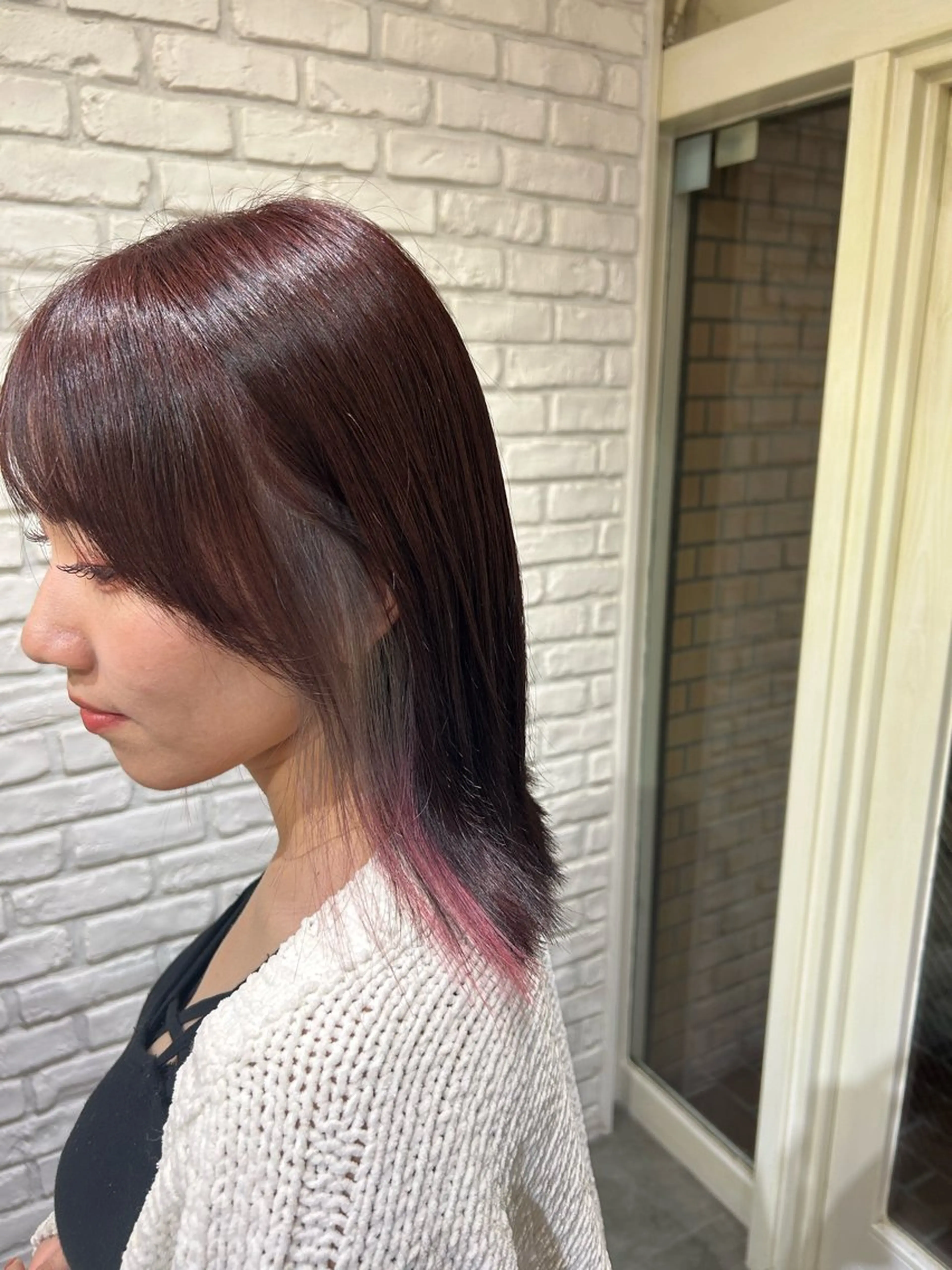 セミロング カラー ヘアカラー ︎☀️はるき︎︎☀️ カラーモデル募集中✨のヘアスタイル