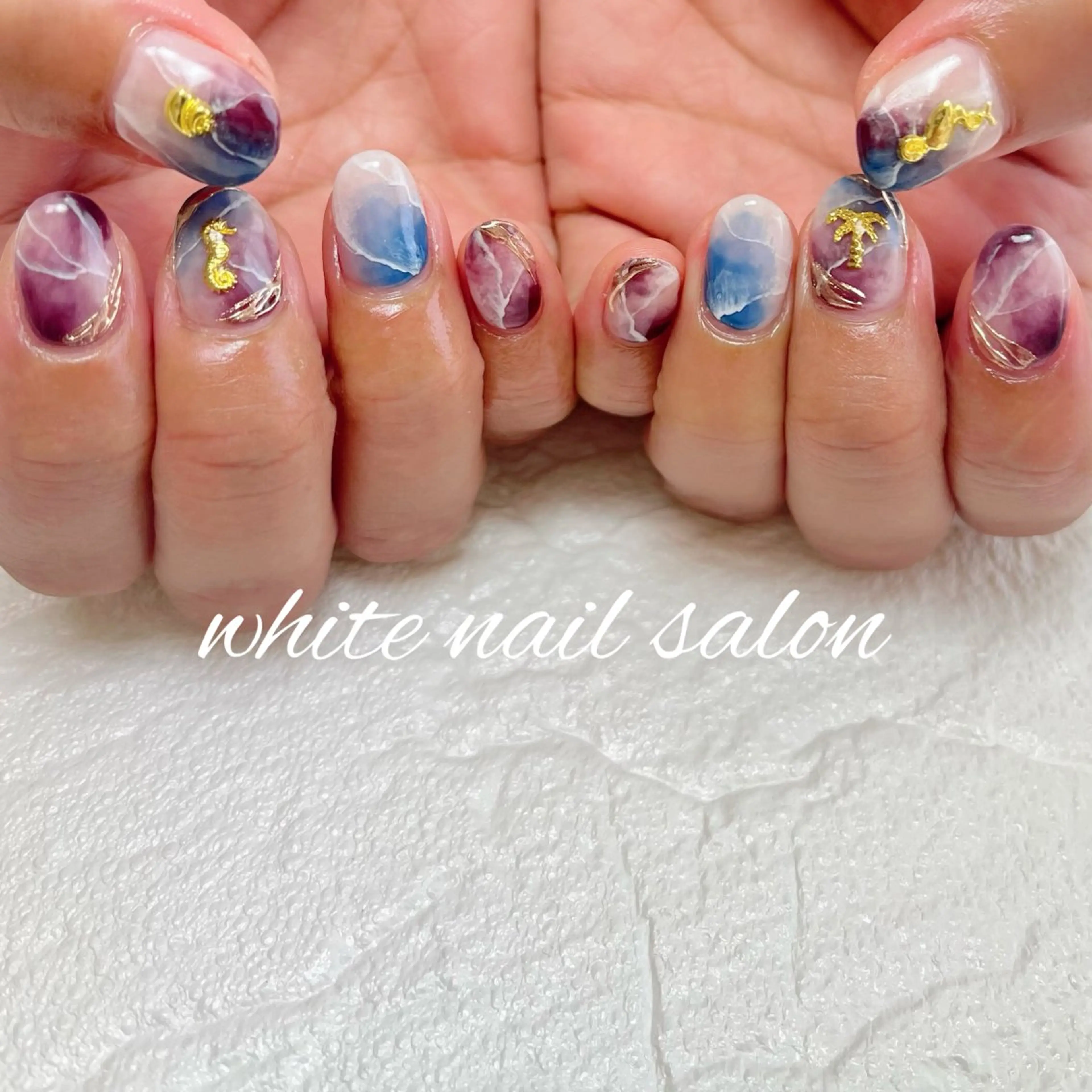 ネイル ラメ(グリッター) ハンドネイル white nail salonのネイルデザイン