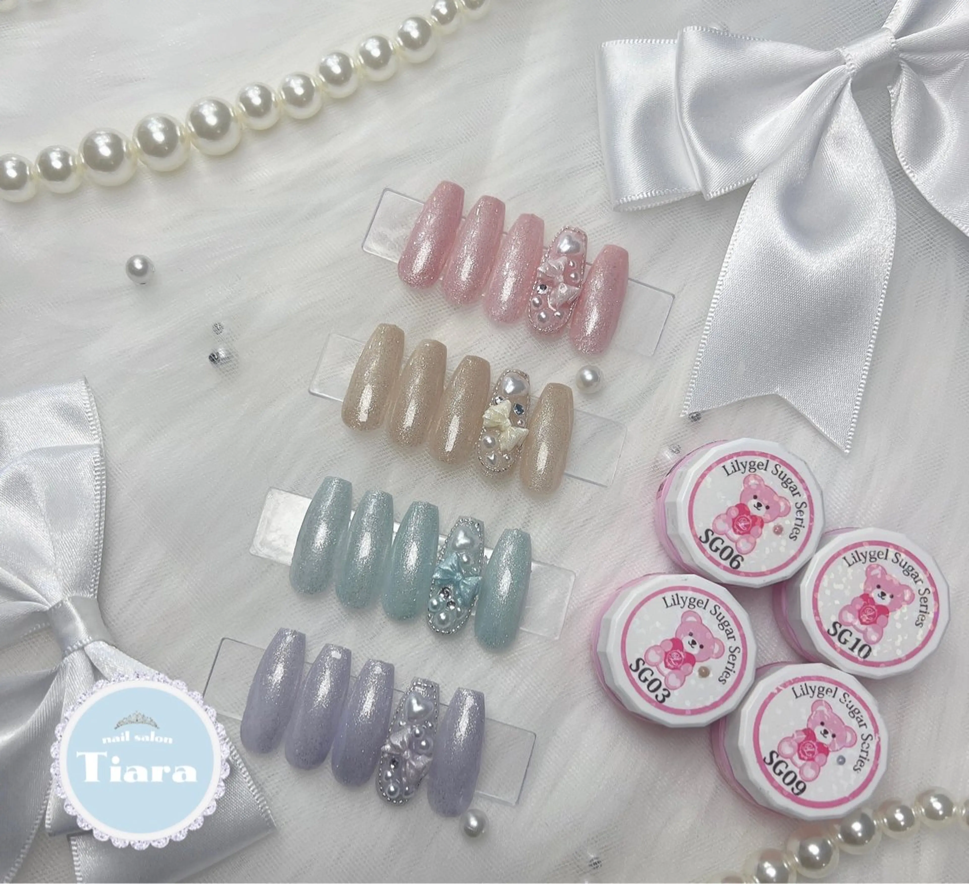 ネイル リボン &NAIL. Rio所属・groovy 新宿店のネイルデザイン