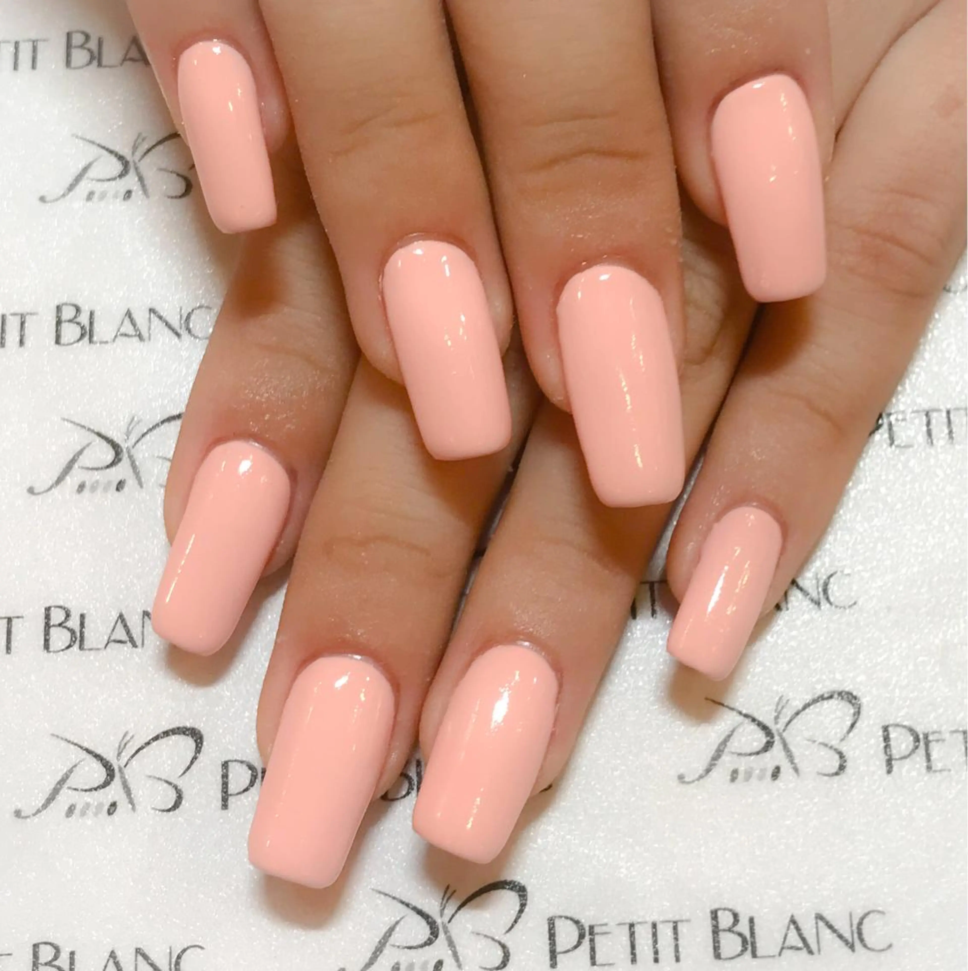 ネイル ジェルネイル ワンカラーネイル PetitBlanc KAZUKIのネイルデザイン