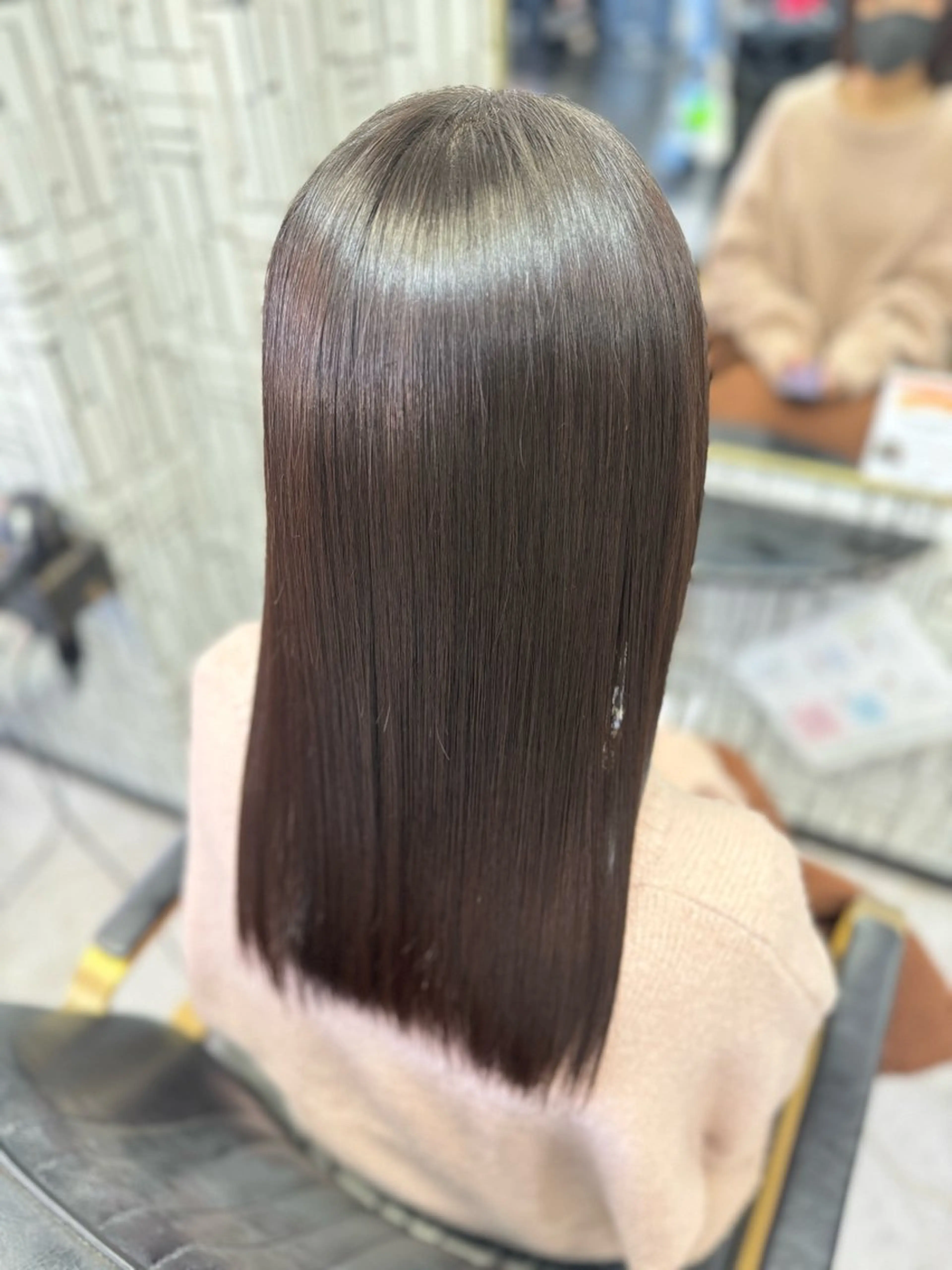 ロング カット 縮毛矯正 トリートメント 篠原 侑作のヘアスタイル