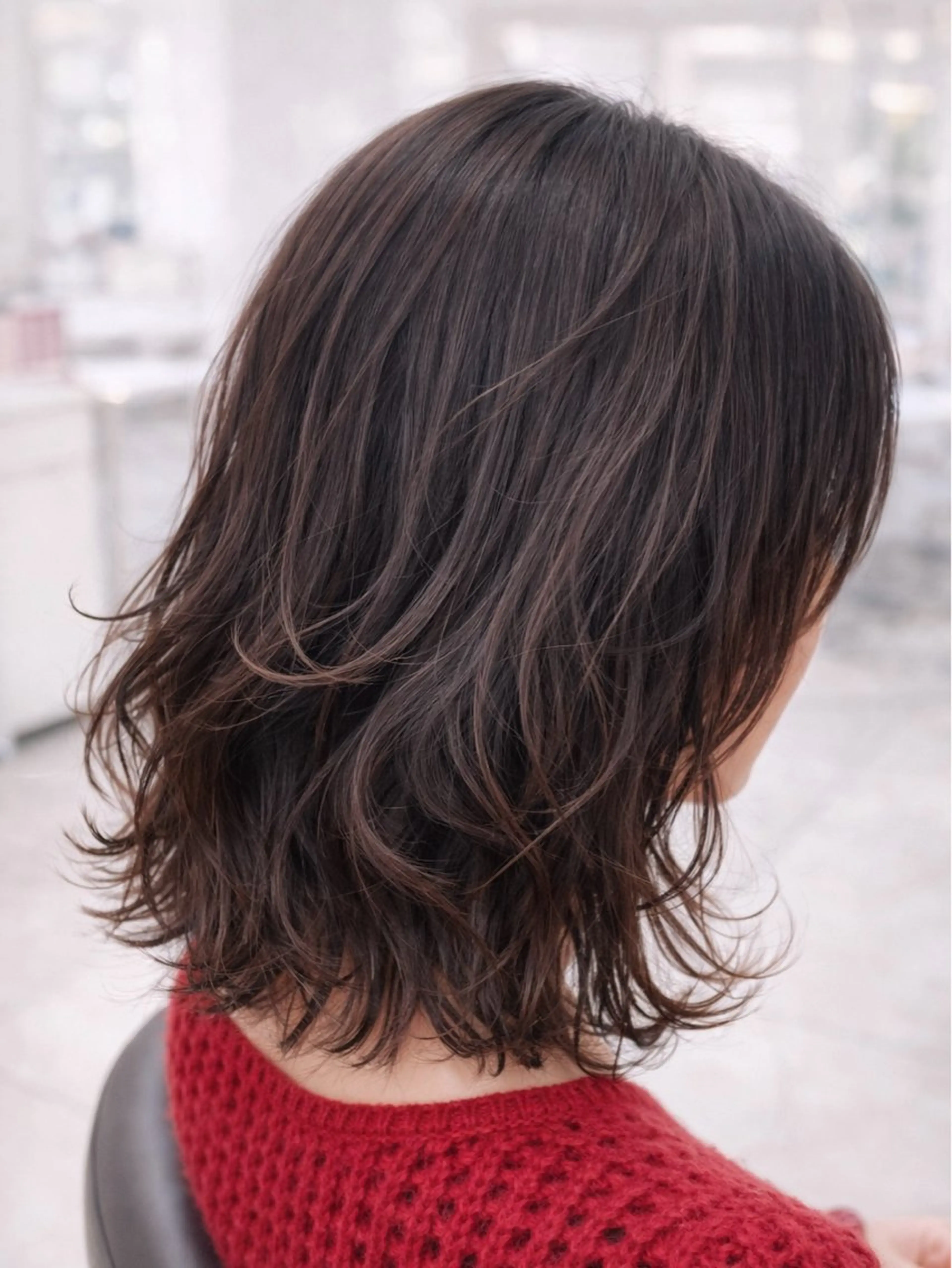 ミディアム カラー くびれヘア 似合わせカット カット ヘアカラー 中原由貴 /WILLOW京橋のヘアスタイル