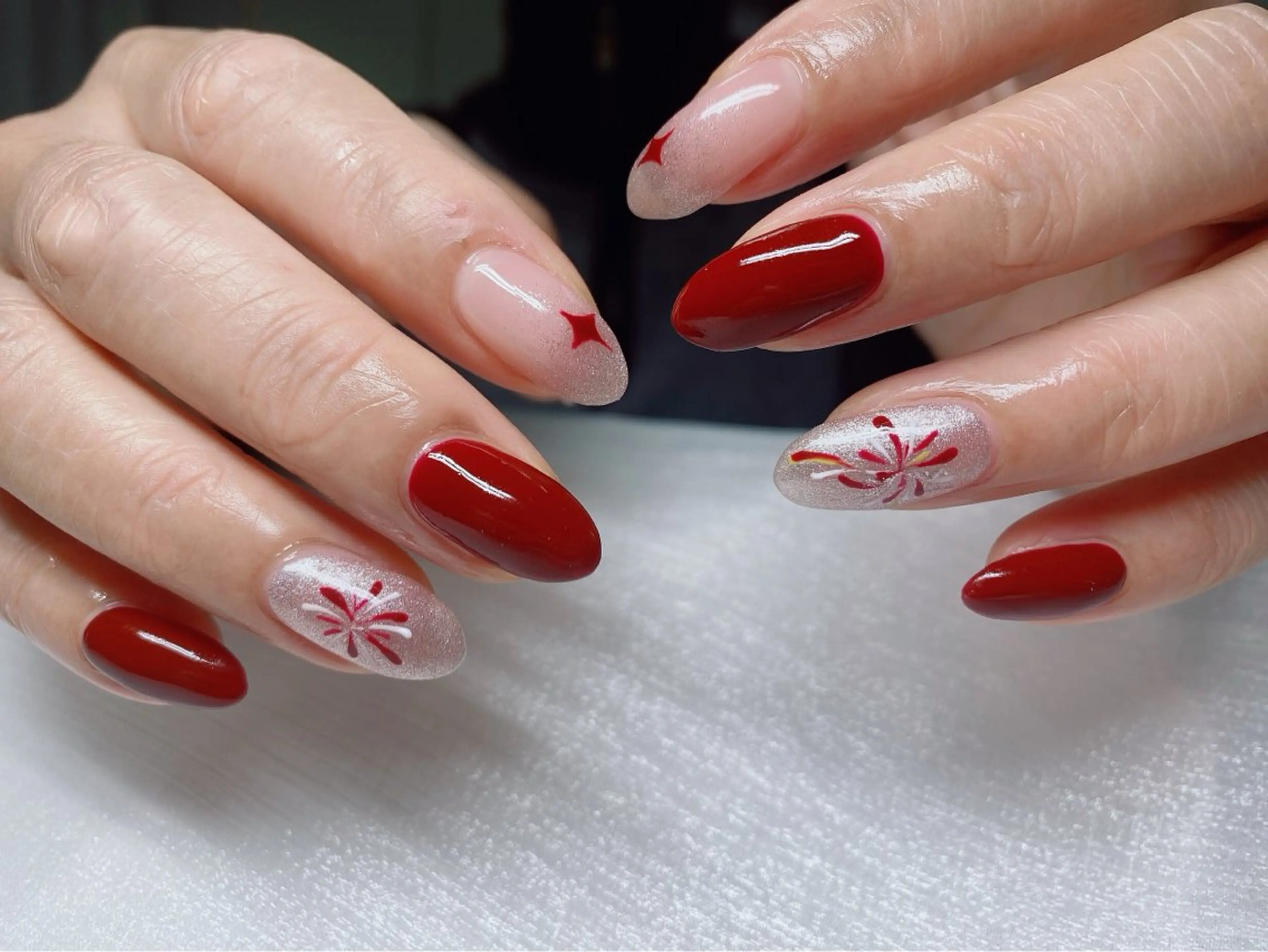 ネイル アートネイル チークネイル 長さ出し フラッシュネイル フットネイル Nail Annのネイルデザイン