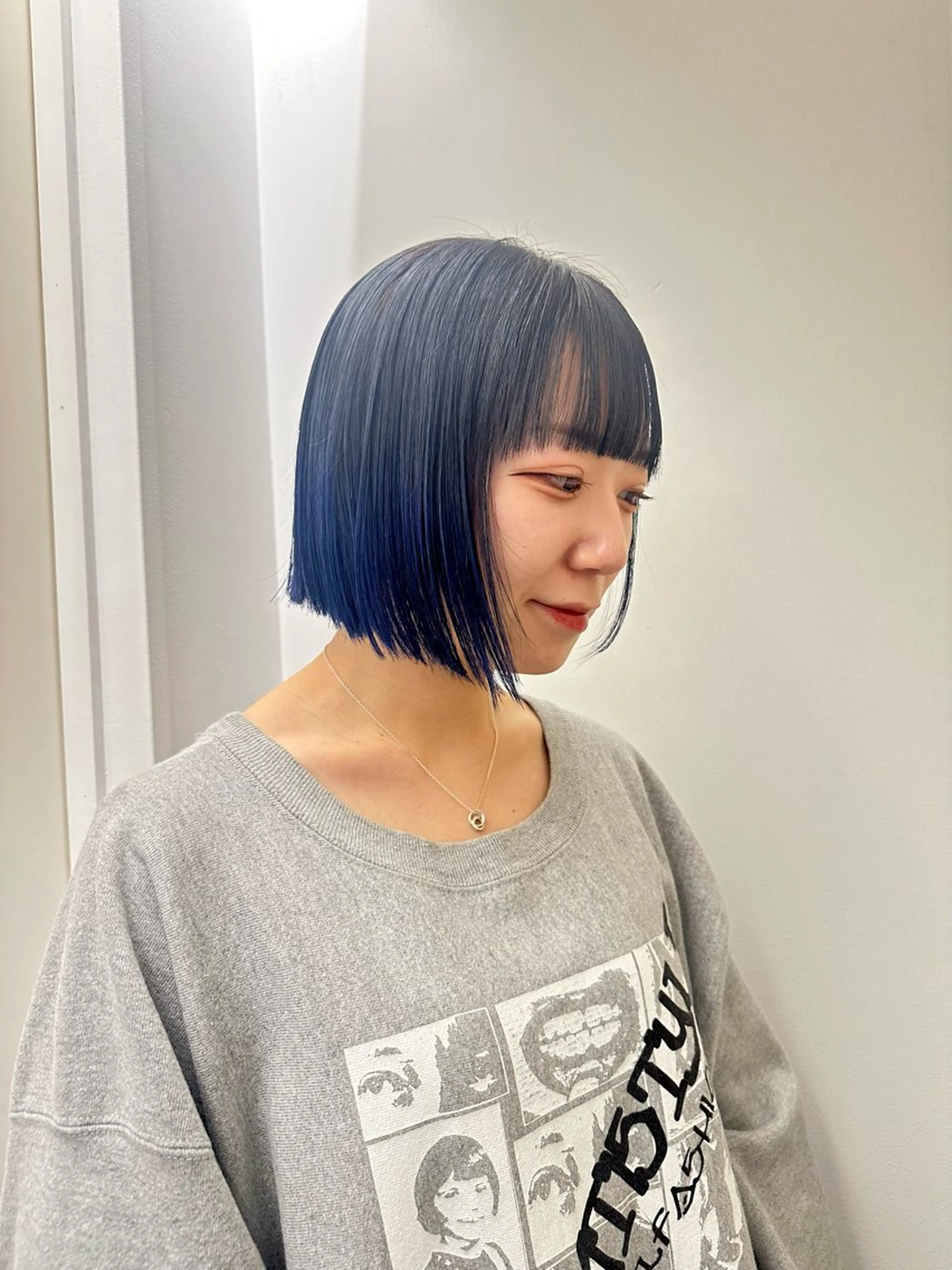 カラー ボブ ヘアカラー HARE &nail ☪️remiのヘアスタイル