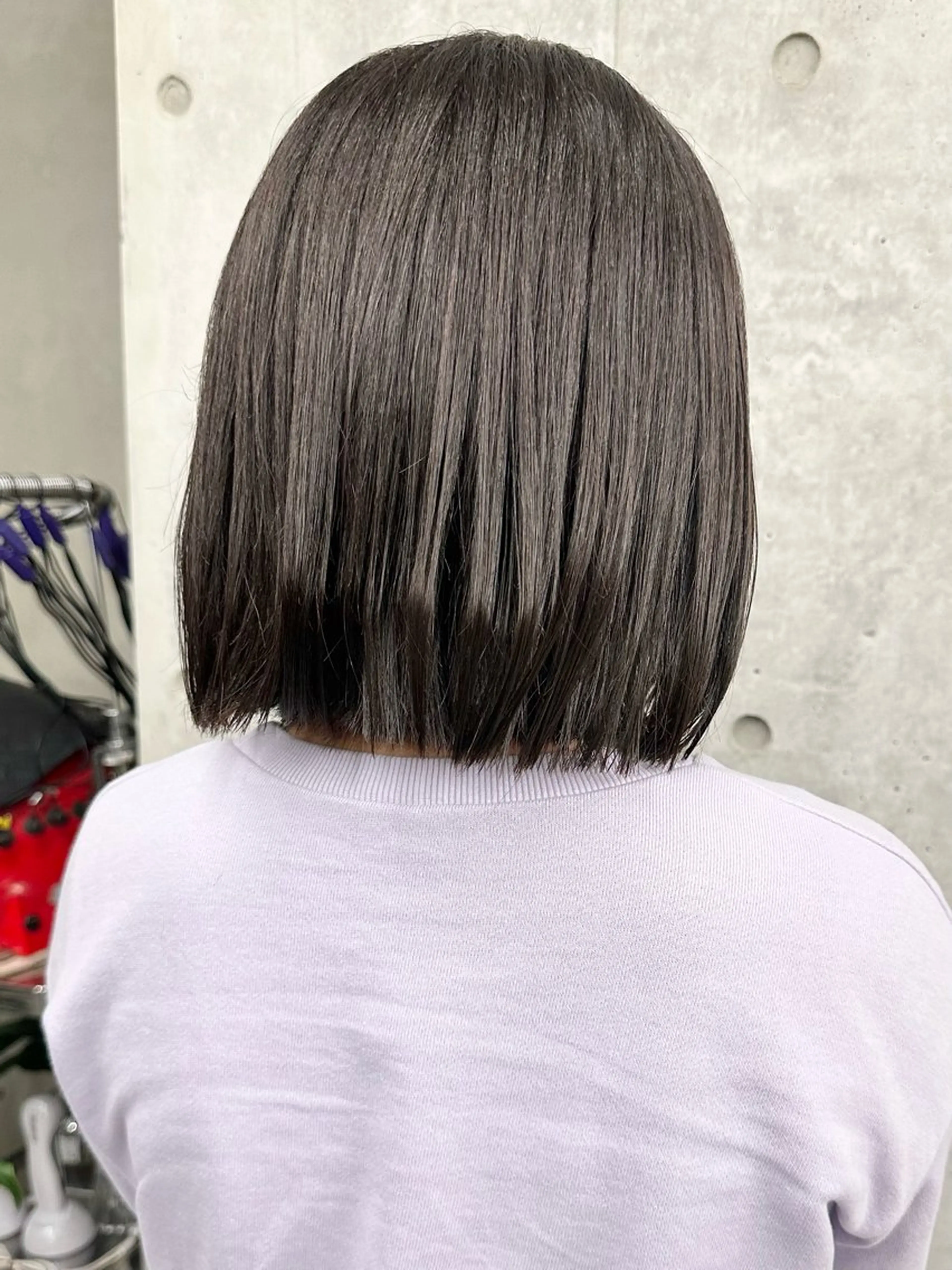 ミディアム 小顔ボブ/お悩み解決 /ボブパーマ/とういのヘアスタイル