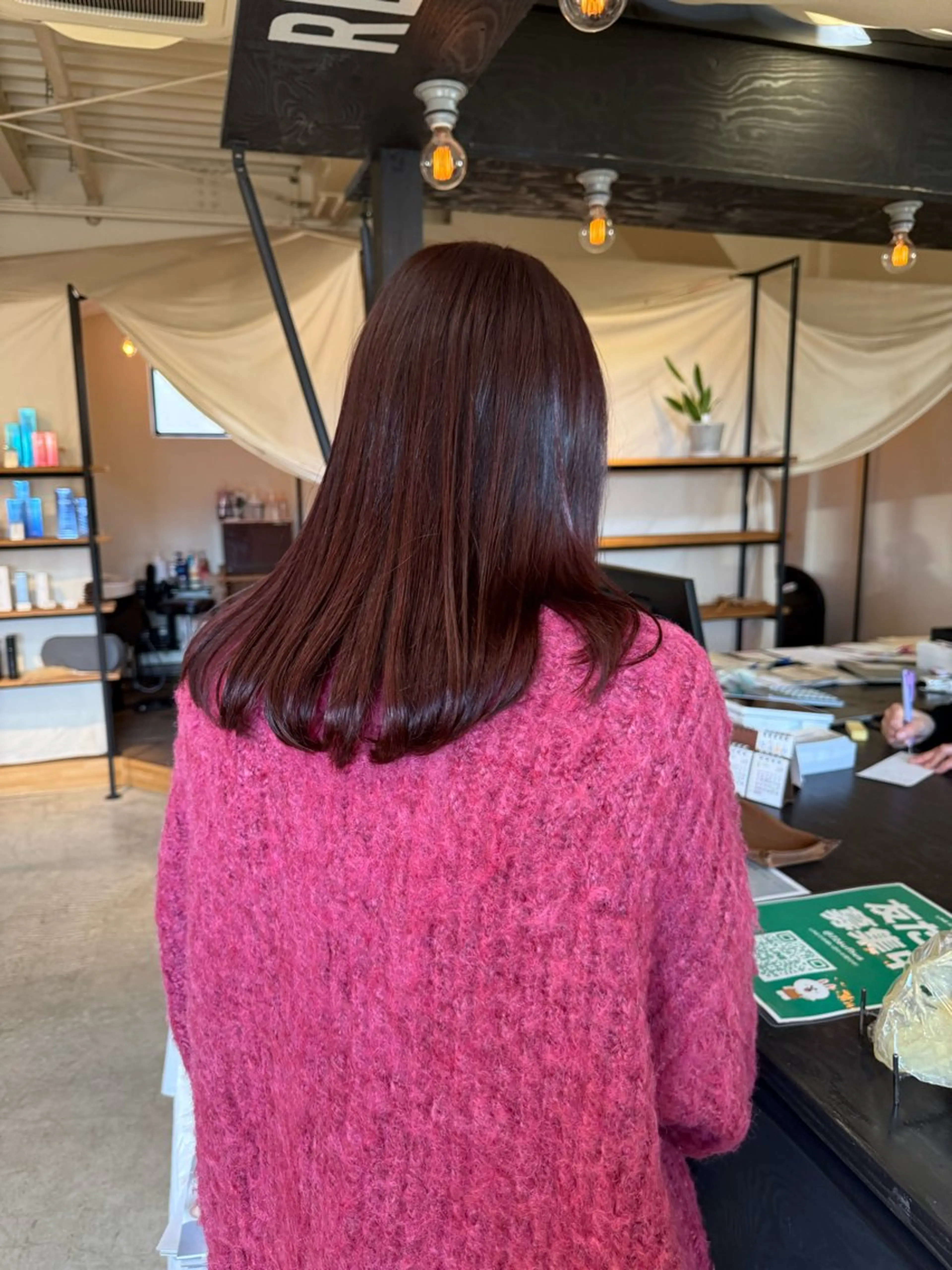 セミロング カラー カット ヘアカラー レイヤーカット/暖色 /ボブ/髪質改善/翠のヘアスタイル