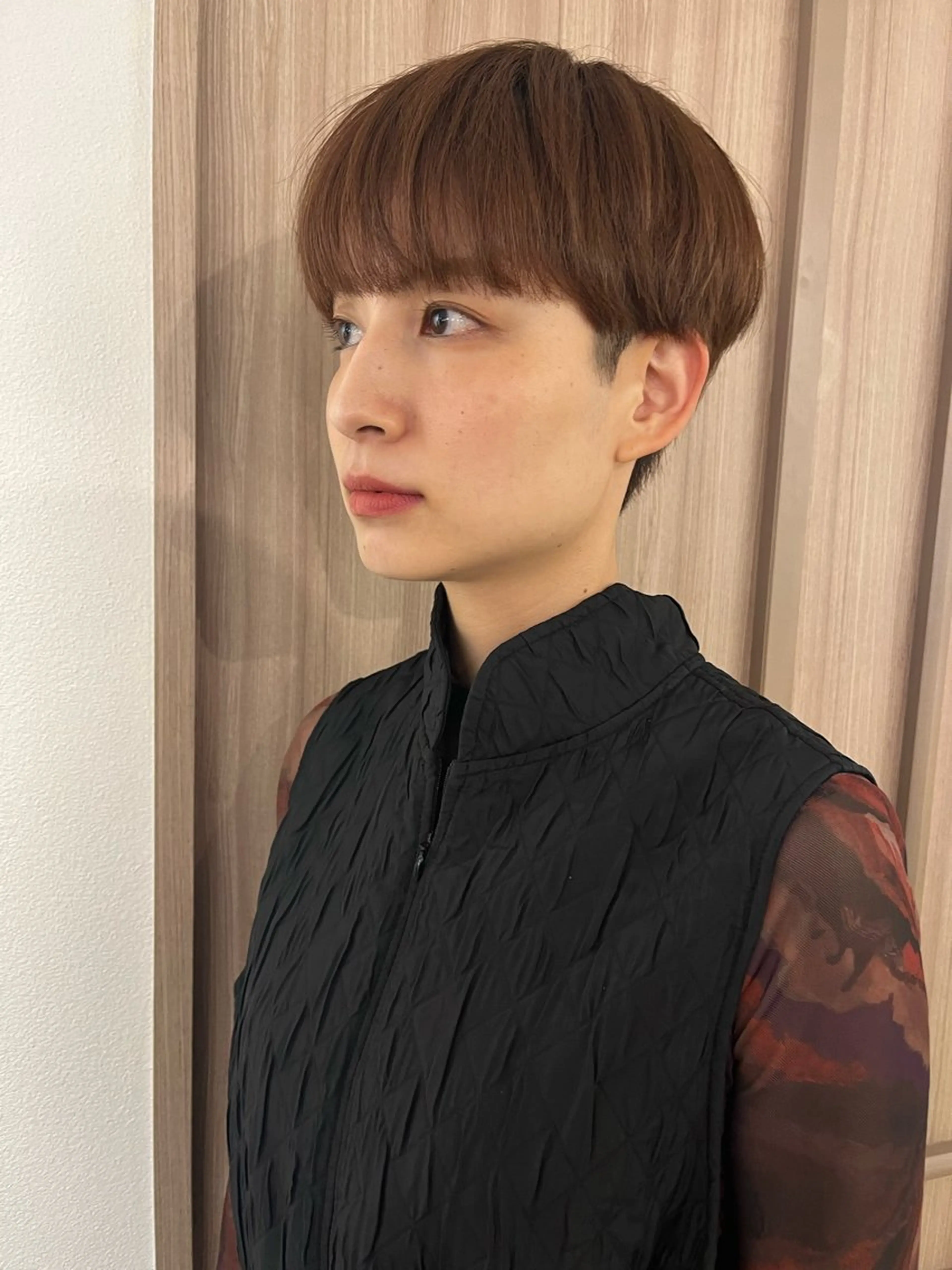 ショート レイヤーカット ショートヘア GO TODAY シェアサロン 表参道Flos店所属・nishi fuyumiのヘアスタイル