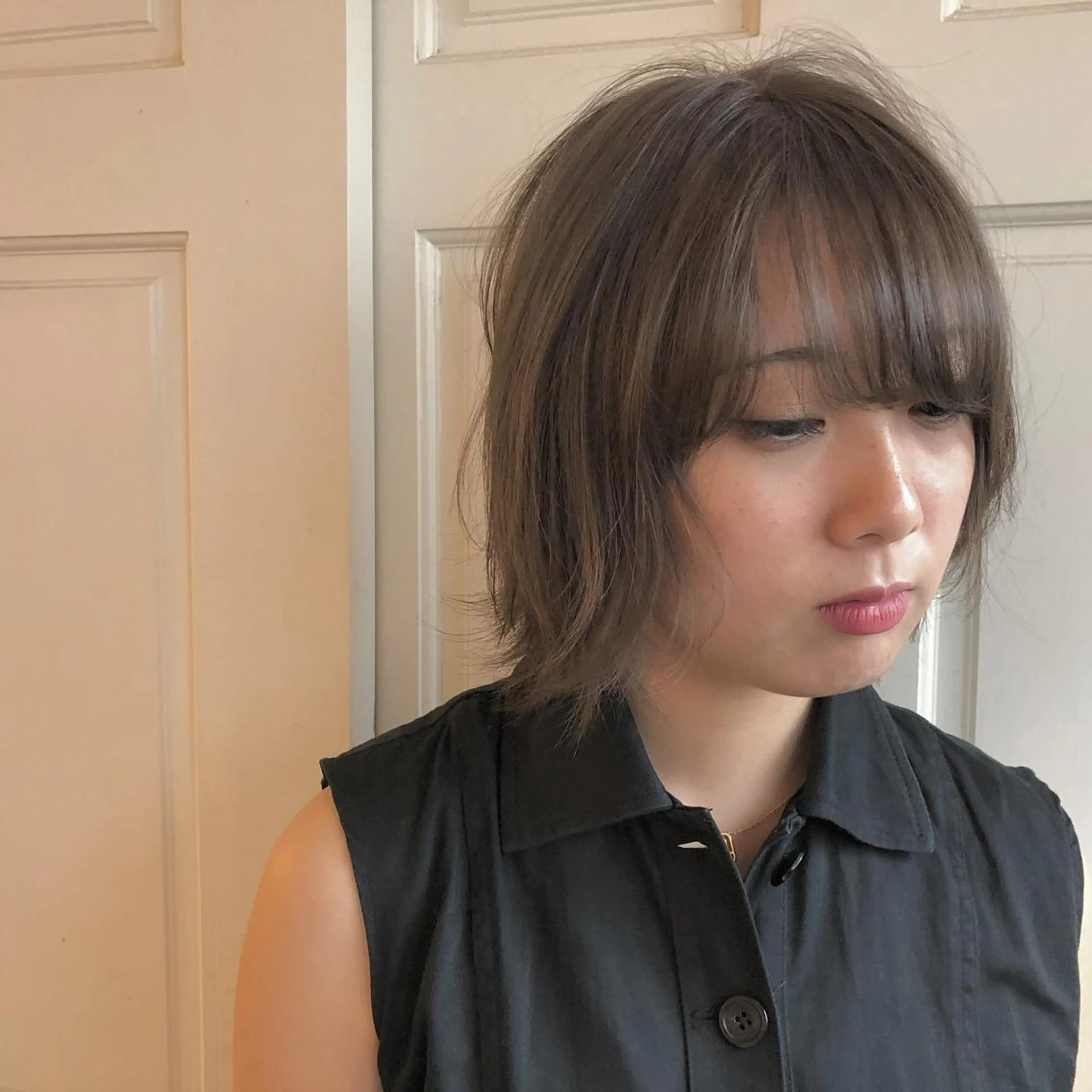 ミディアム カット ヘアカラー トリートメント 🌸ハイトーン 新田　廉 🌸のヘアスタイル