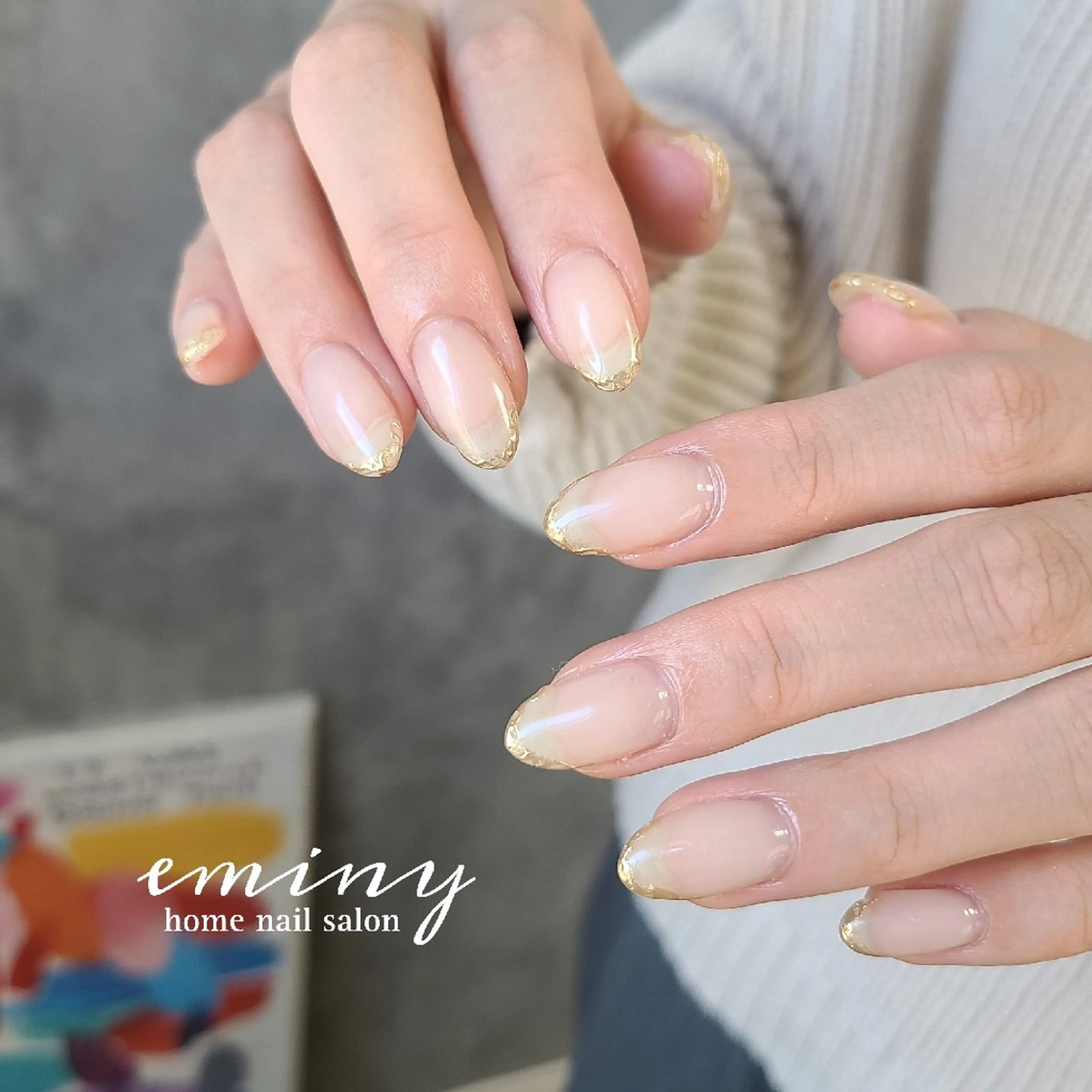 ネイル キラキラネイル ミラーネイル オフィスネイル シンプルネイル 冬ネイル ハンドネイル nail salon  eminyのネイルデザイン