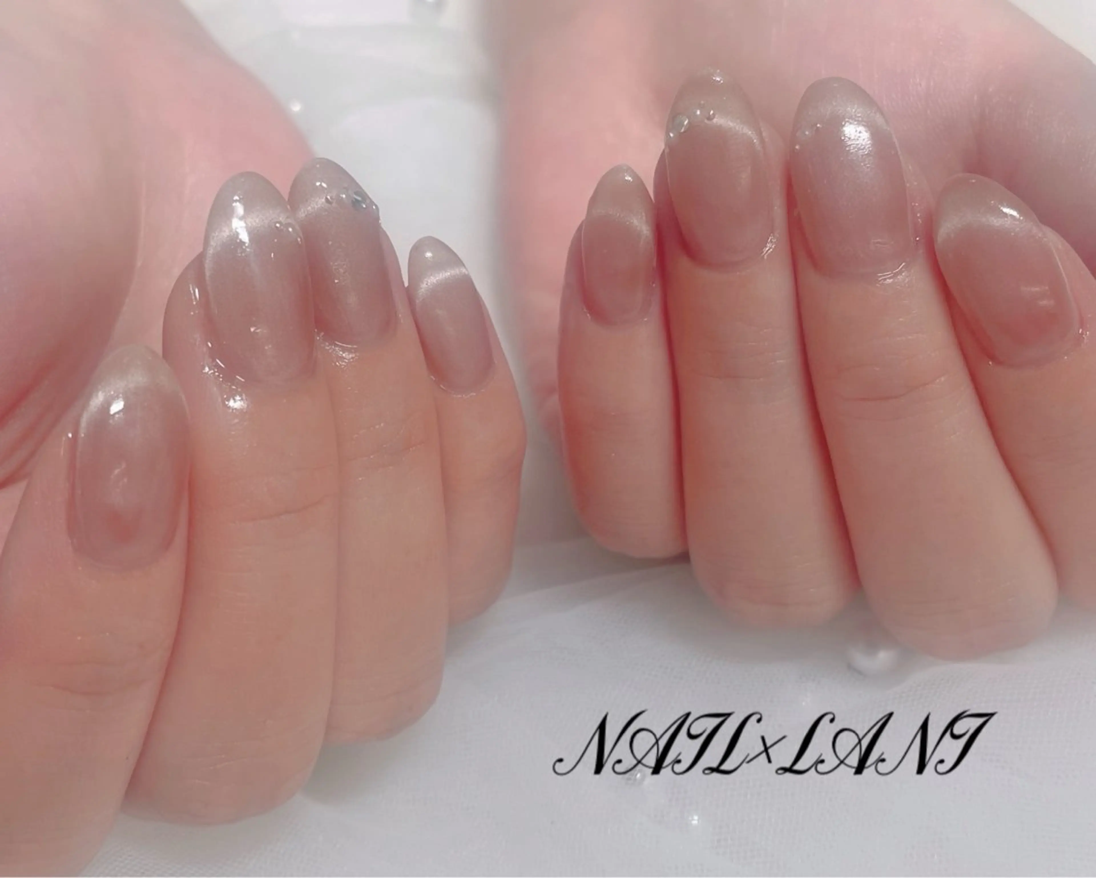 【オフ込♡韓国ネイル🫶マグネットフレンチ💅】 補足説明を必ずお読みください！の写真