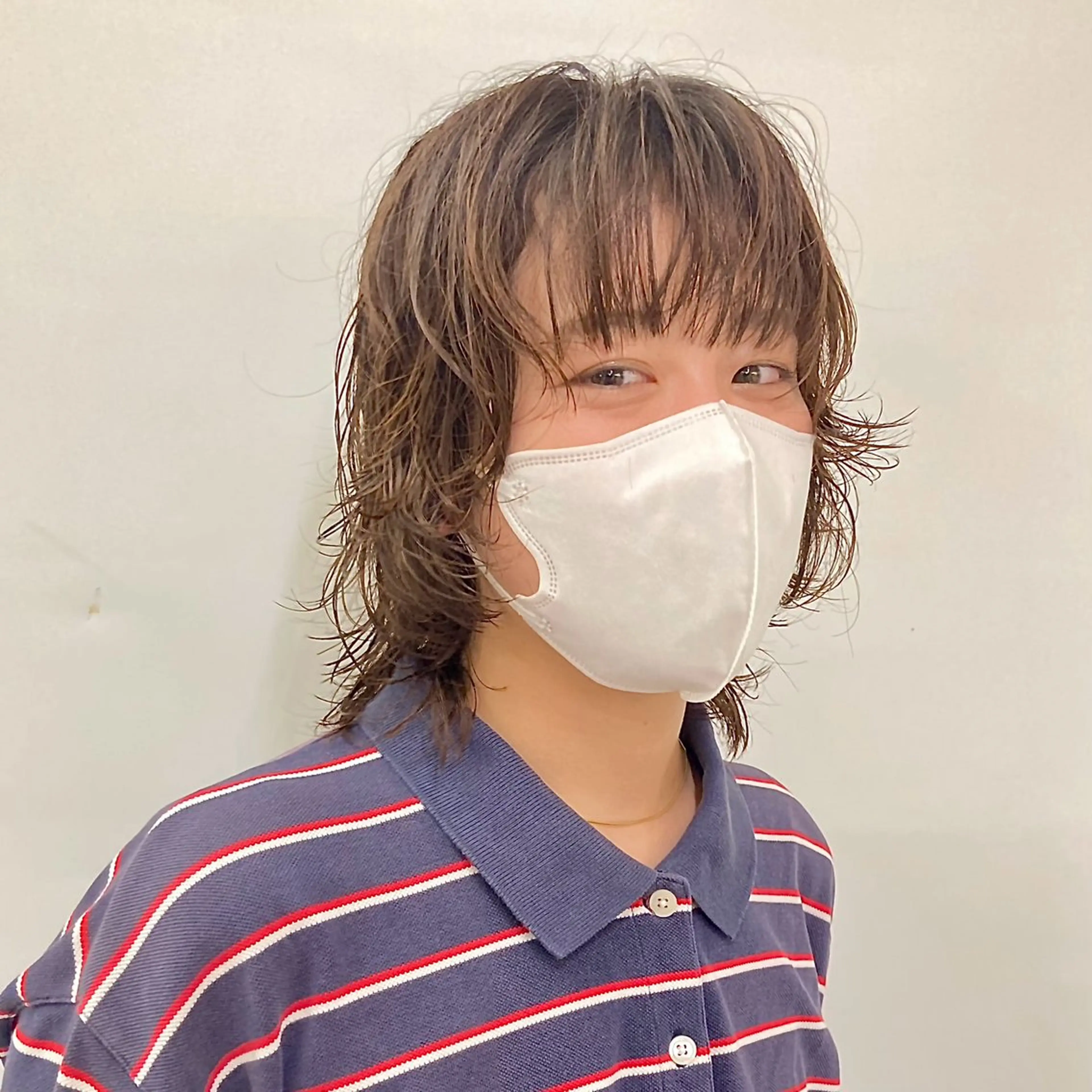 ショート パーマ ウルフレイヤー エクステ/kokiのヘアスタイル