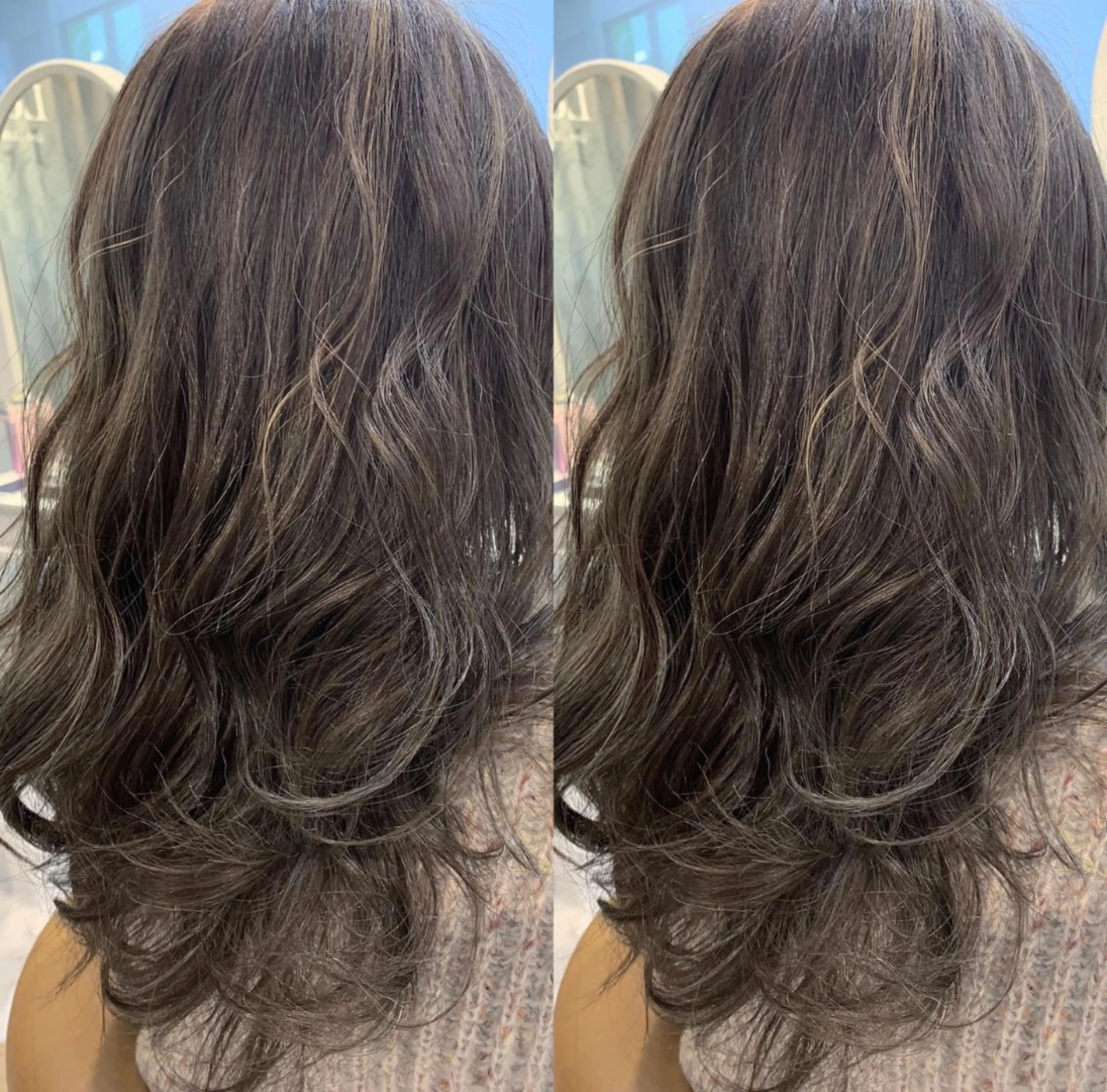 ロング カラー パーマ ヘアアレンジ メンズ キッズ ネイル マツエク・マツパ カット パーマ トリートメント 韓国ヘア/髪質改善 /Harunaのヘアスタイル