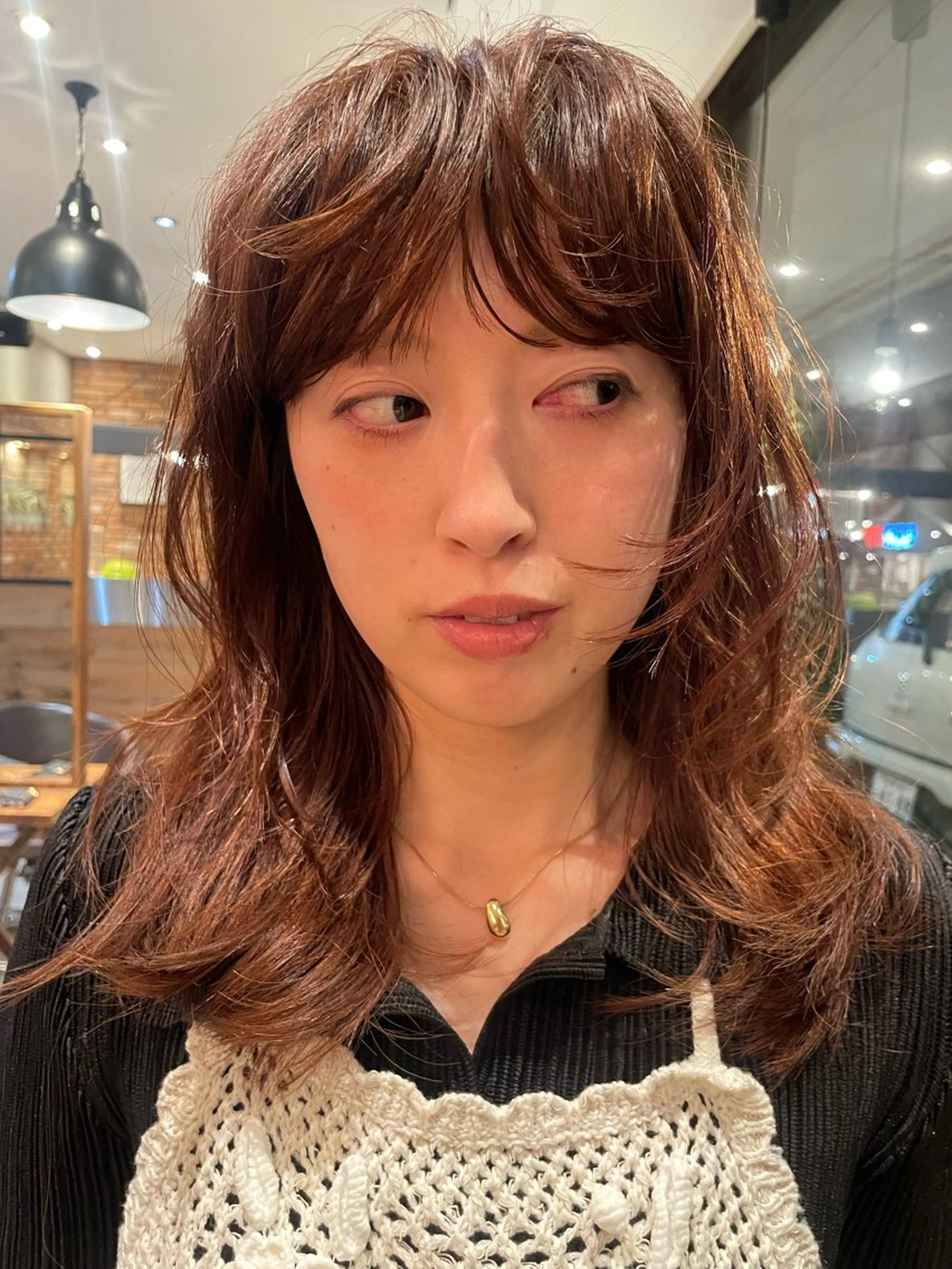 ロング カラー カット ヘアカラー GUESTs所属・優音 /YUi/パーマのヘアスタイル