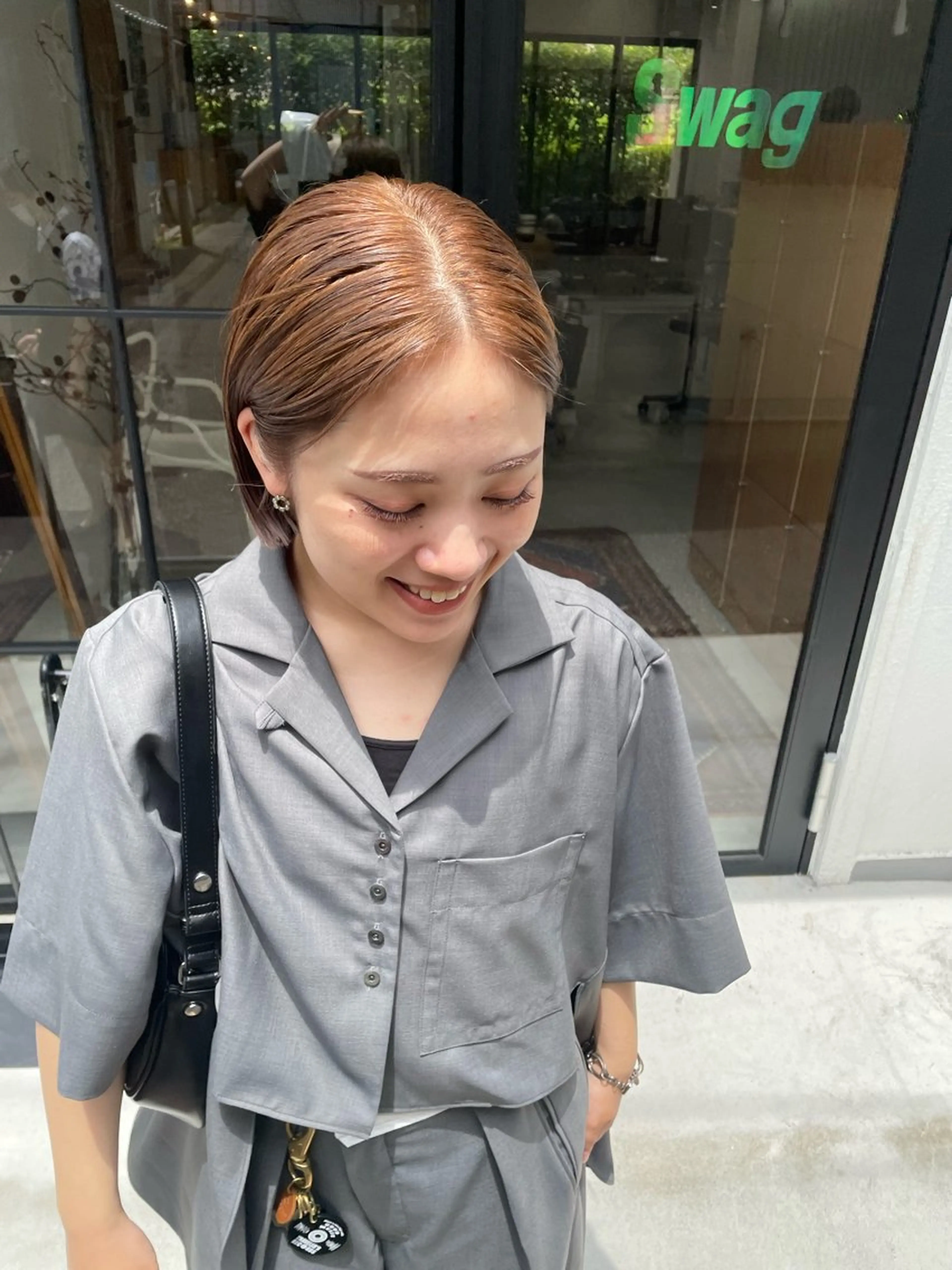 ミディアム カラー パーマ ヘアアレンジ メンズ カット ヘアカラー トリートメント tatsumi/ボブ ウルフ/レイヤーのヘアスタイル