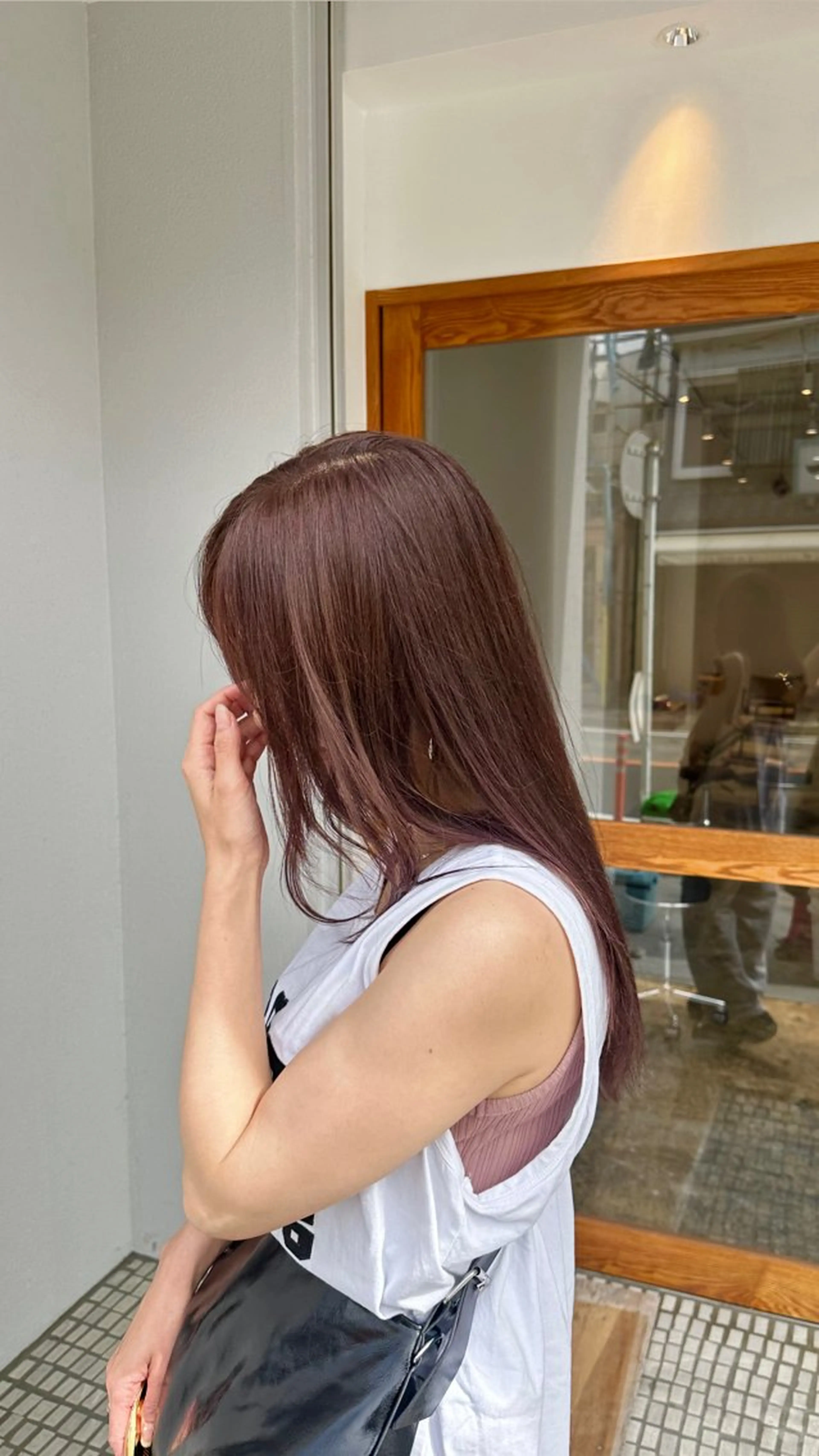 カラー 透明感カラー ピンクカラー kiyoi hair design所属・上米良 麻衣のヘアスタイル