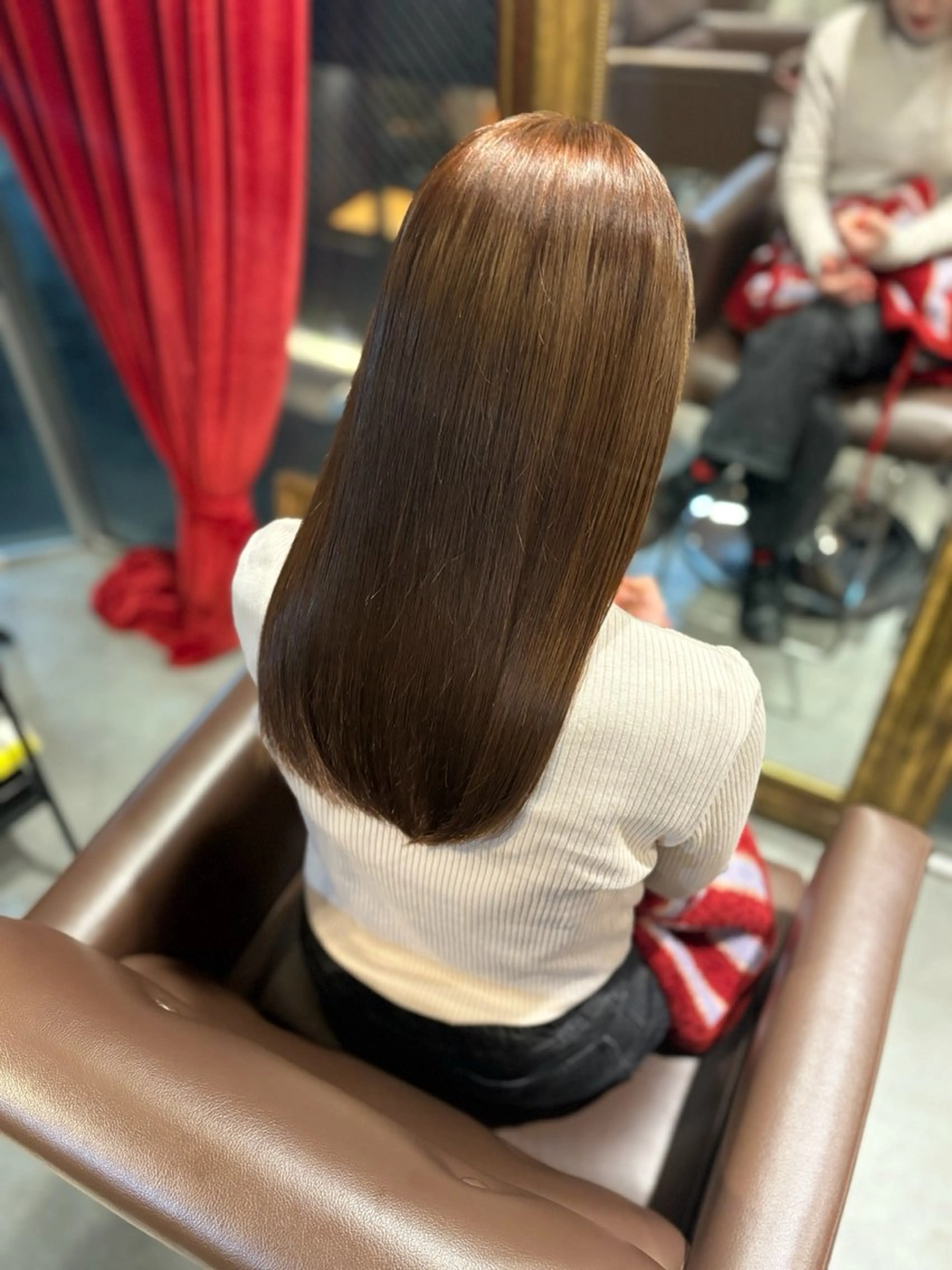 ロング カラー ヘアカラー トリートメント 髪質改善🫧🦋 艶カラー🫧　さくらのヘアスタイル