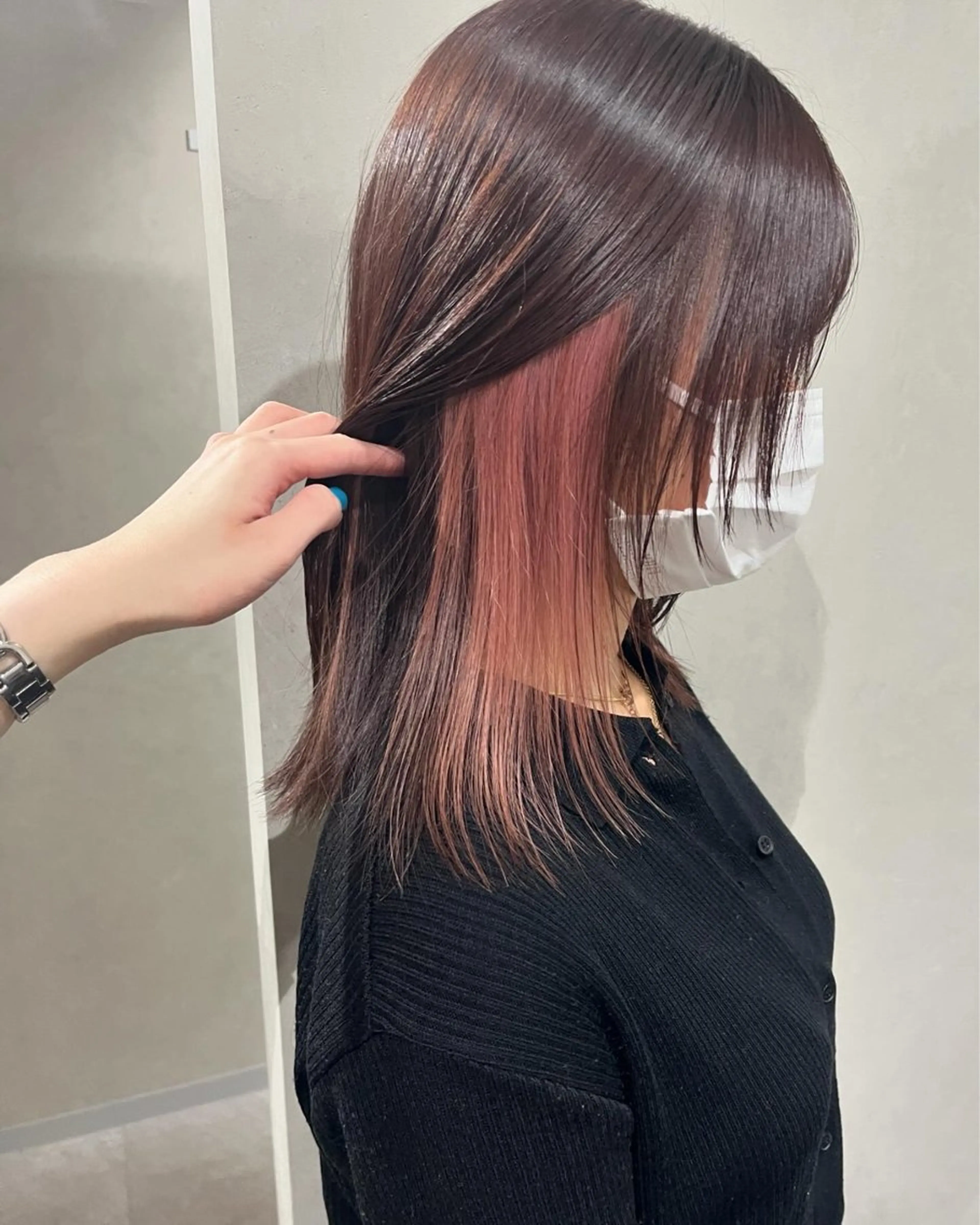 【🌟🌟人気クーポン🌟🌟】インナーカラー（イヤリングカラー）&クイックトリートメントスチーム付き💖の写真