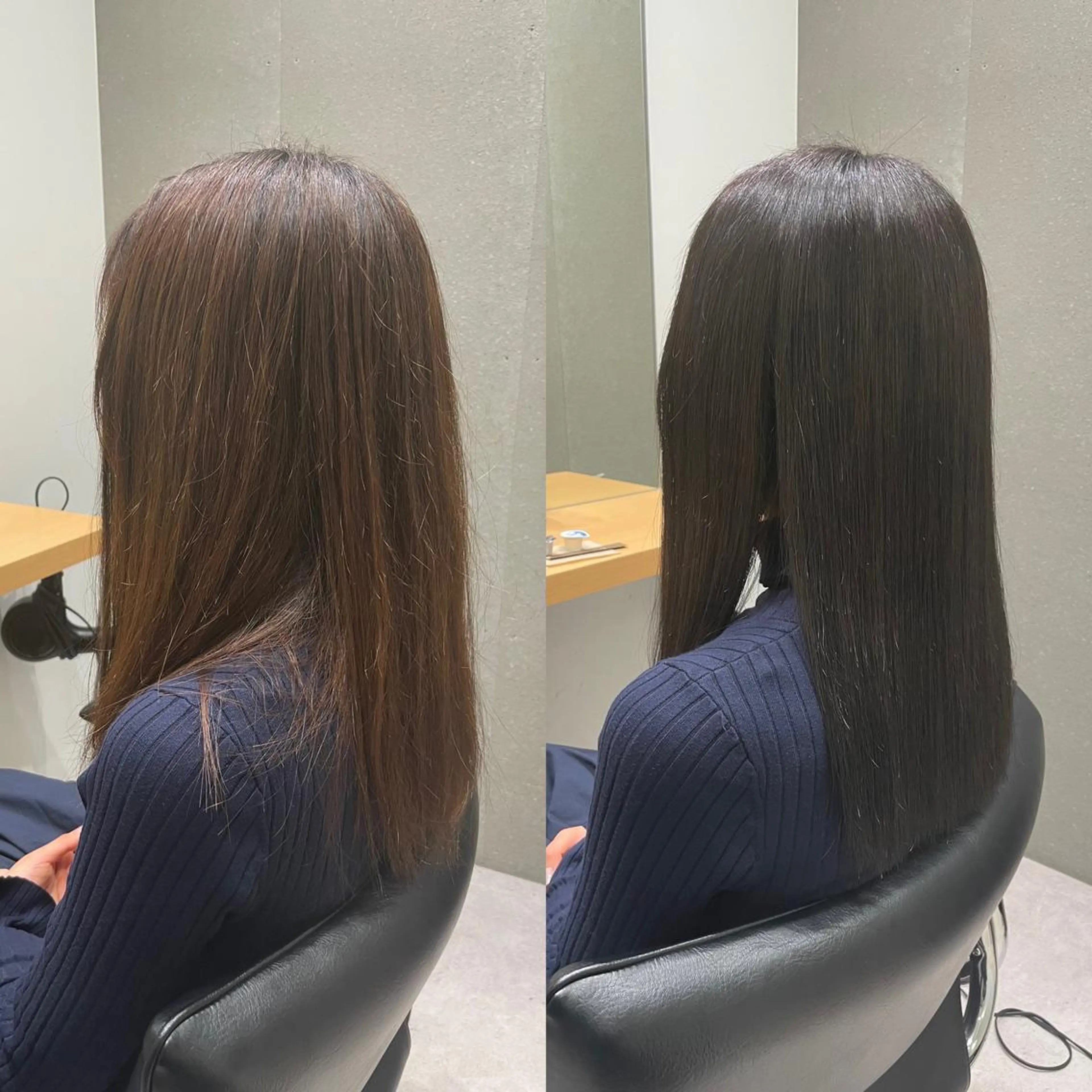 ロング カラー 透明感カラー イルミナカラー ロング トリートメント 髪質改善ヘアケア 艶髪特化/上田のヘアスタイル