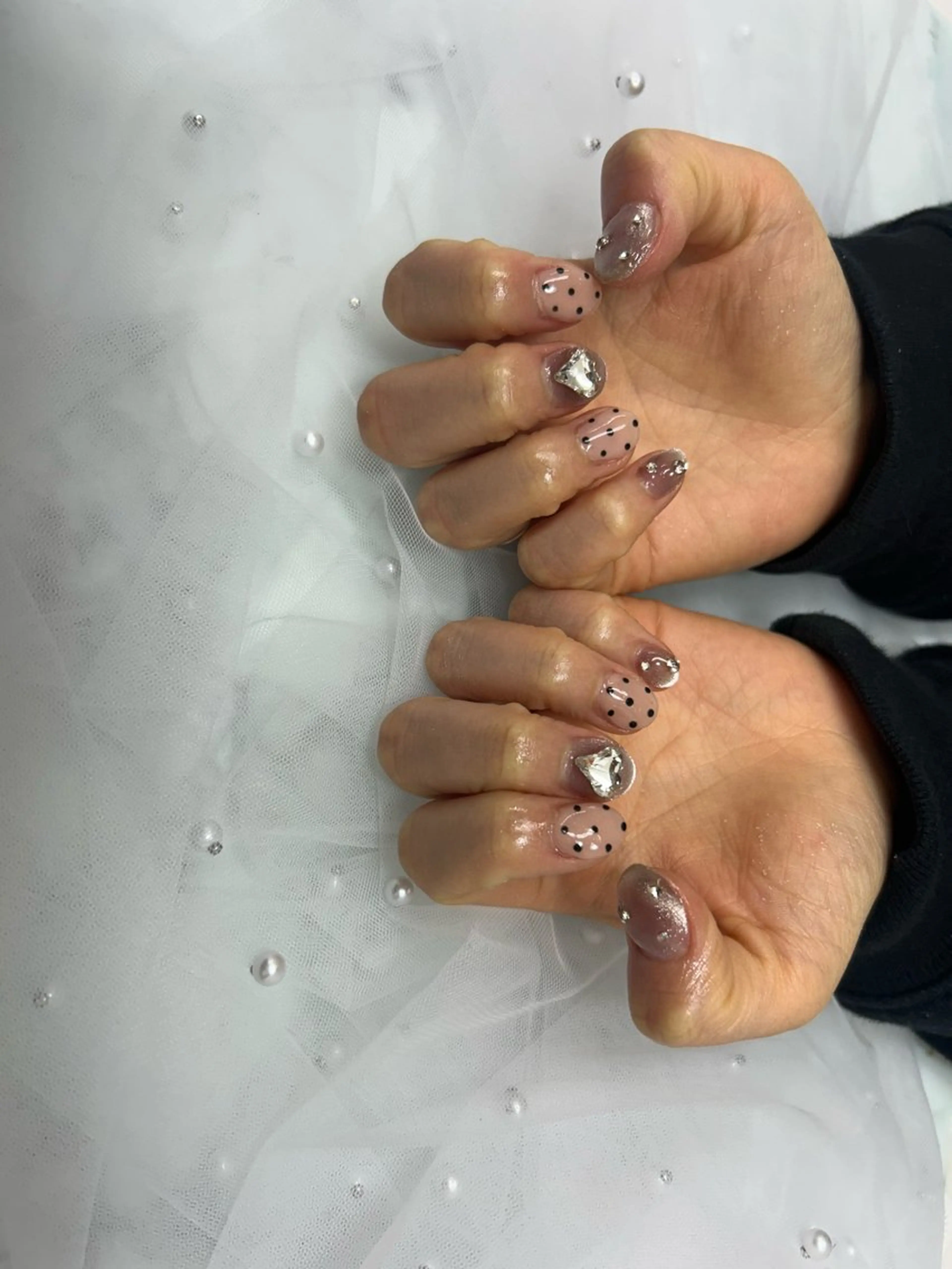 ネイル アートネイル ハンドネイル 松井　遥 りとるうねるま所属のネイルデザイン