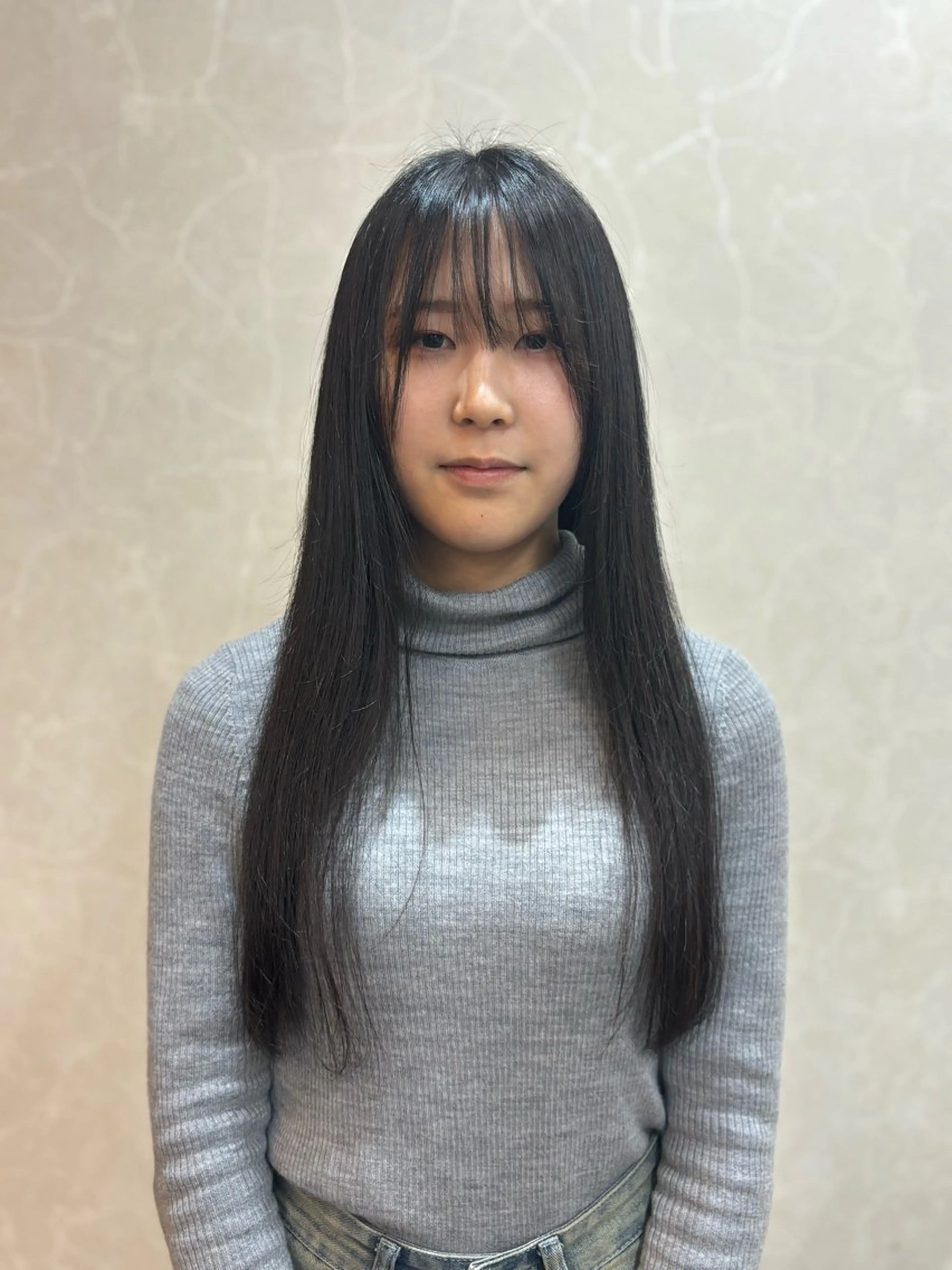 ロング パーマ 縮毛矯正 酸性ストレート ストレートパーマ カットモデル募集中 murakamiのヘアスタイル