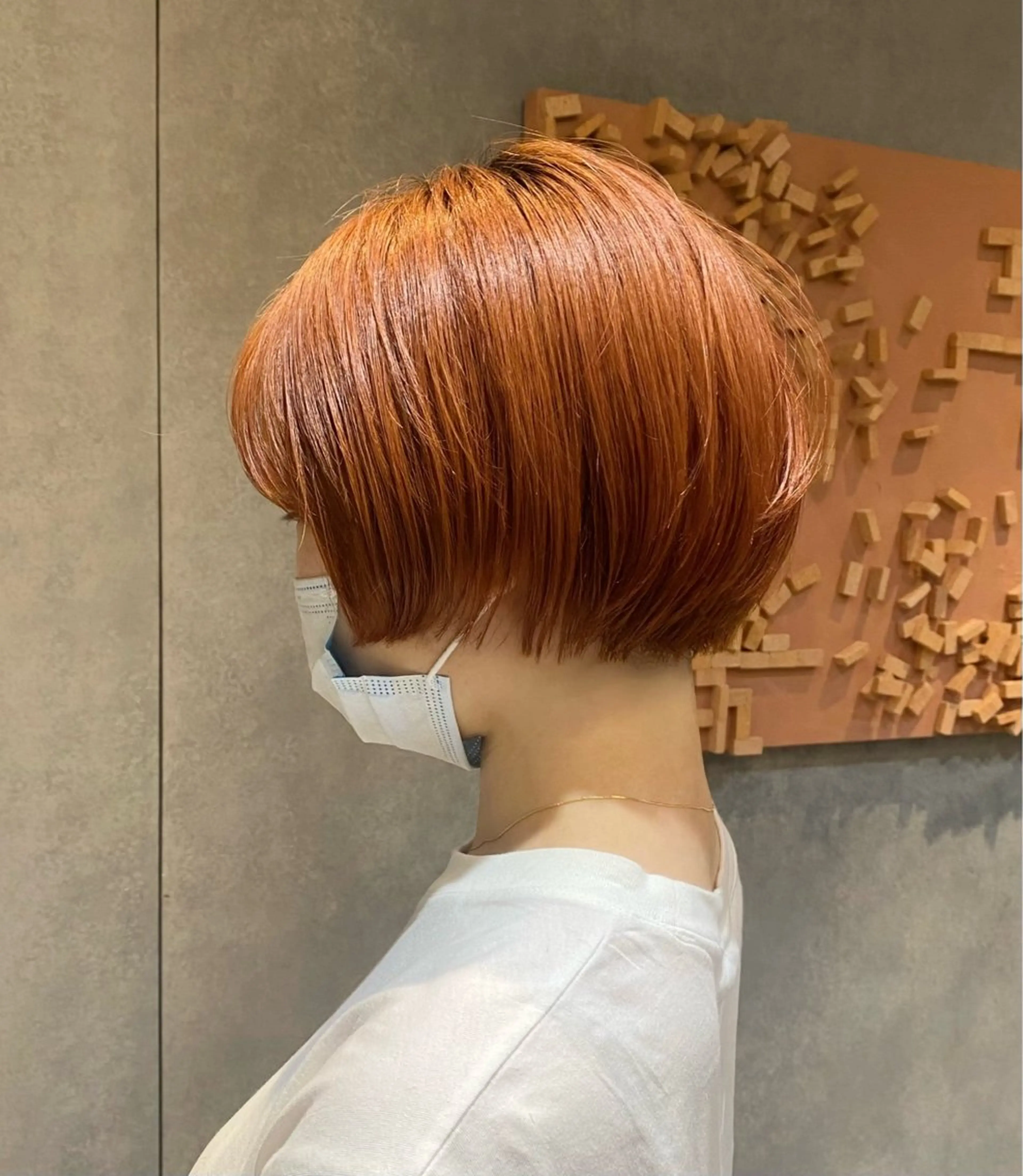 ショート カラー カット ヘアカラー トリートメント ボブ／レイヤー／艶 🦕risa  森下のヘアスタイル