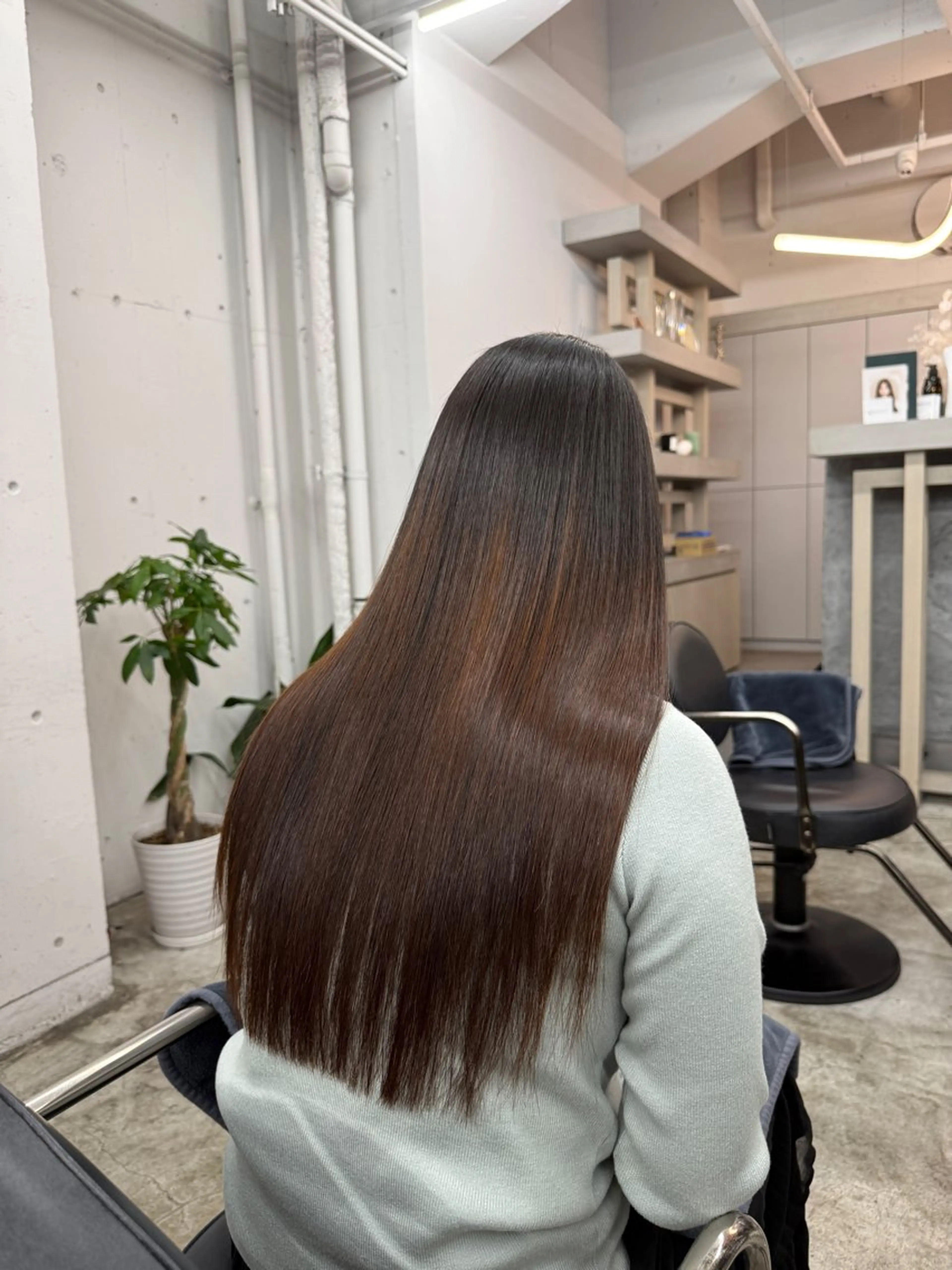 ロング 縮毛矯正 diptymoila harukiのヘアスタイル