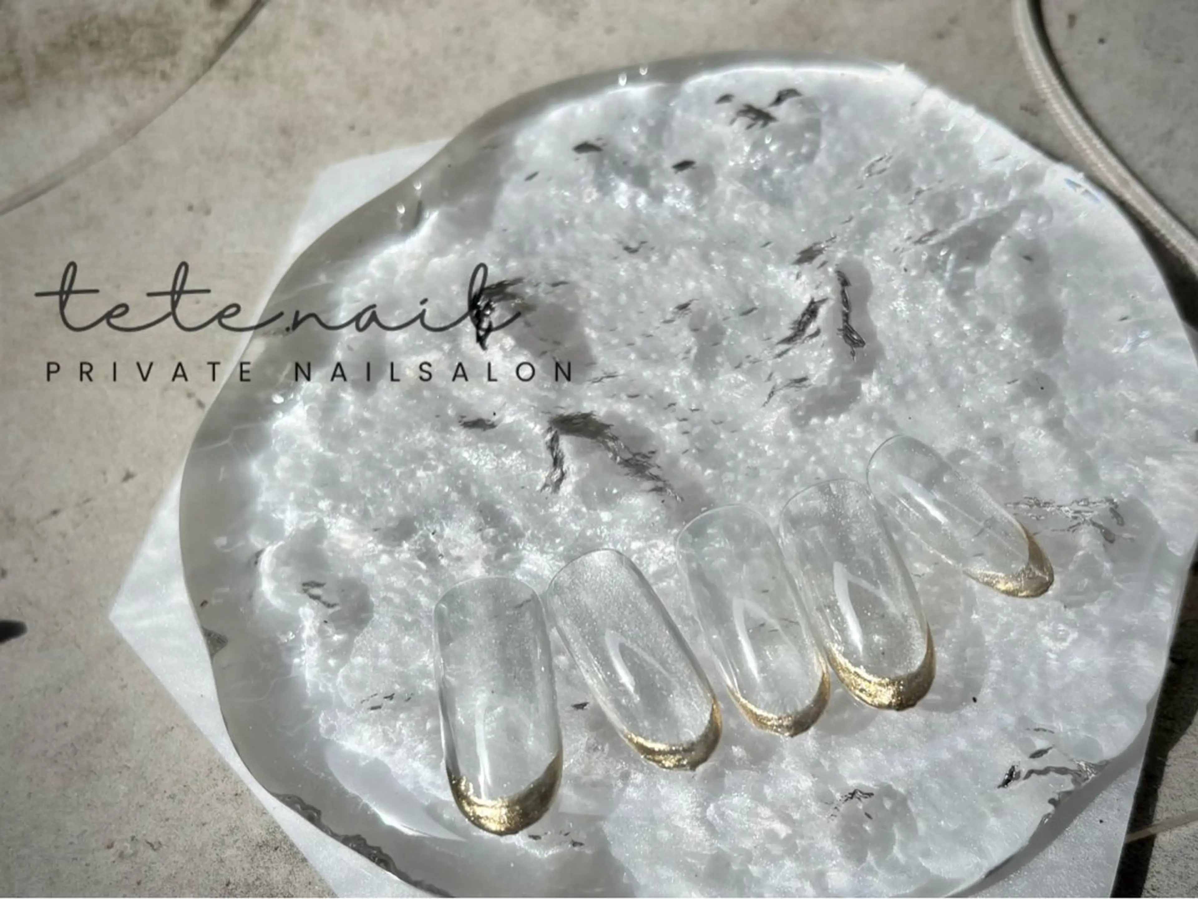ネイル フレンチネイル マグネットネイル ミラーネイル ハンドネイル tete. nailのネイルデザイン