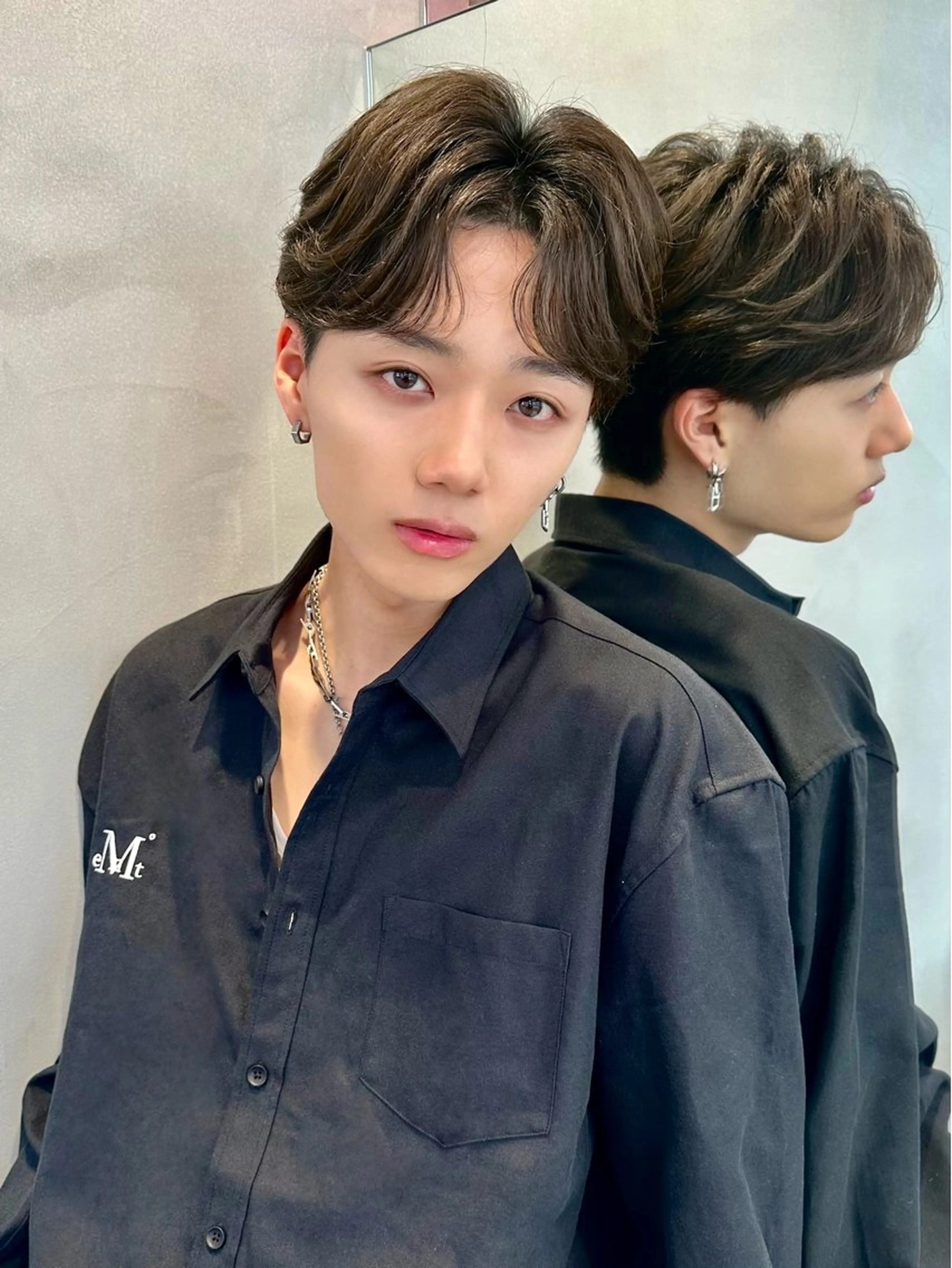 メンズ カット パーマ トリートメント ブリーチなしW🎀 髪質改善/はのんのヘアスタイル