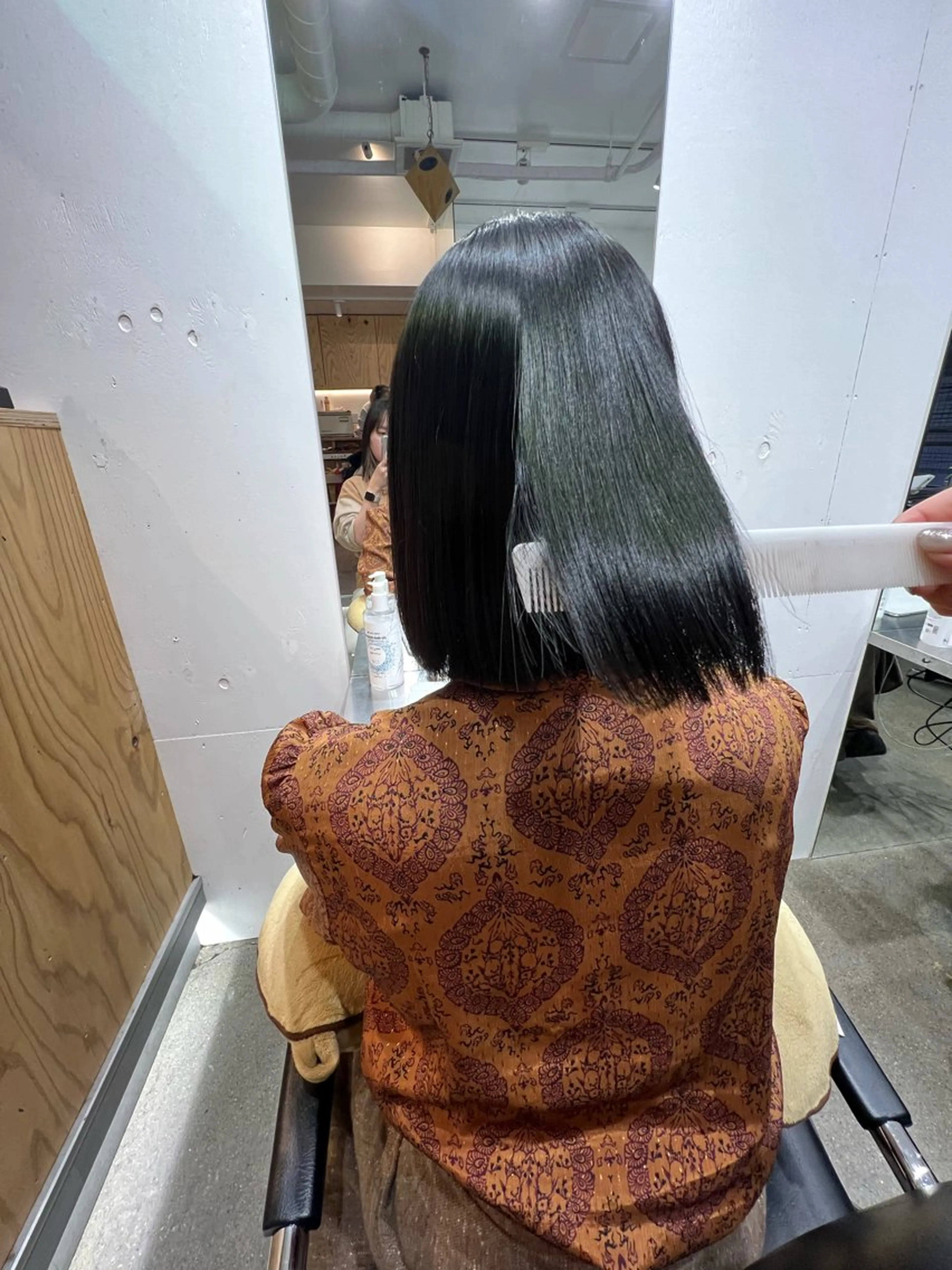 ミディアム パーマ 髪質改善 ストレートパーマ カット 縮毛矯正 トリートメント ヘッドスパ ヘアセット ✨髪質改善矯正× ブリーチ✨YU-KIのヘアスタイル