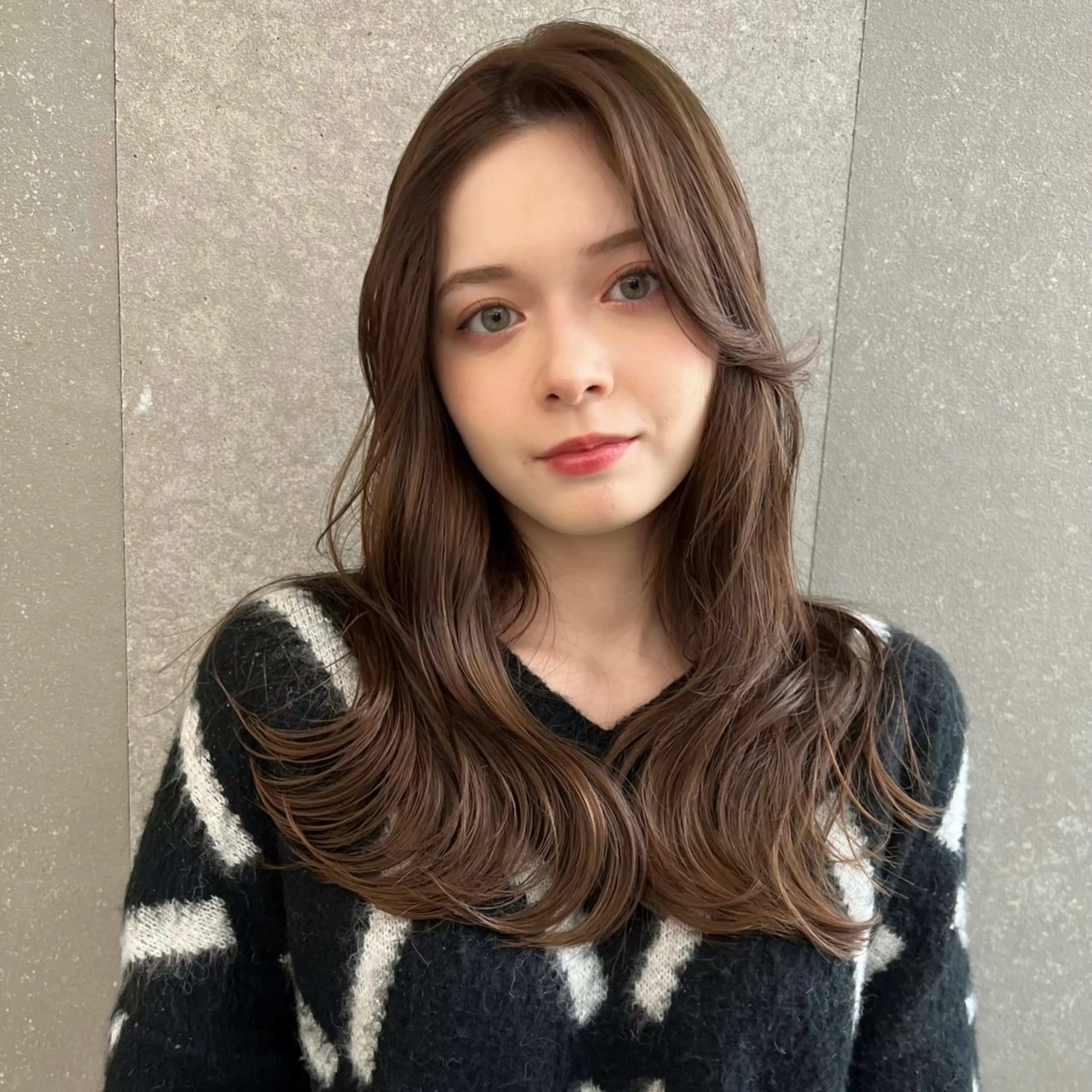 ロング カット ヘアカラー ボブ／レイヤー／髪質 改善/縮毛矯正／銀座のヘアスタイル