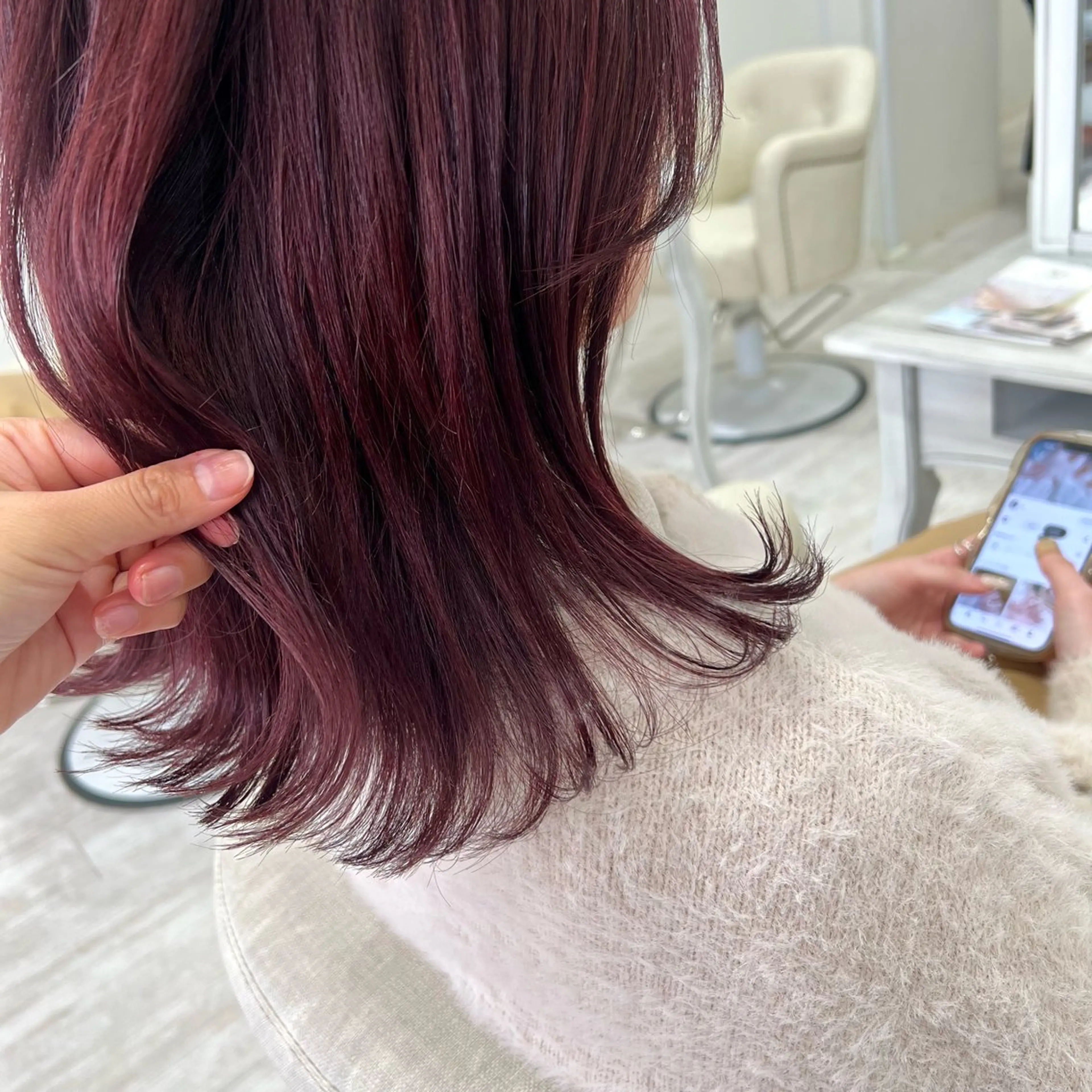 ミディアム カット ヘアカラー トリートメント 【髪質改善】 【美髪矯正】🌻店長のヘアスタイル