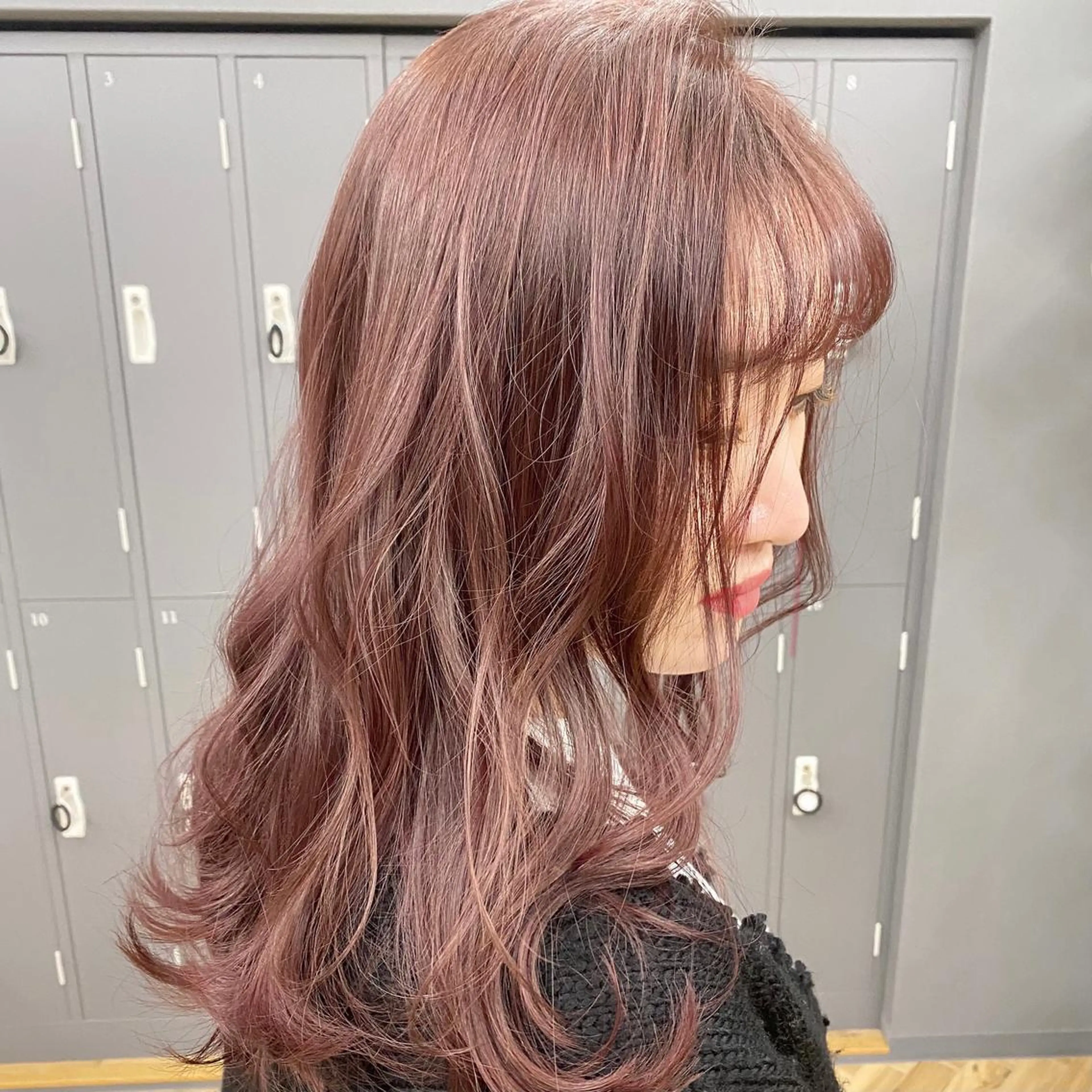 セミロング カラー ベージュカラー ピンクカラー ピンクベージュ 🫧ふじたまゆ🫧 レイヤーカット✂︎のヘアスタイル