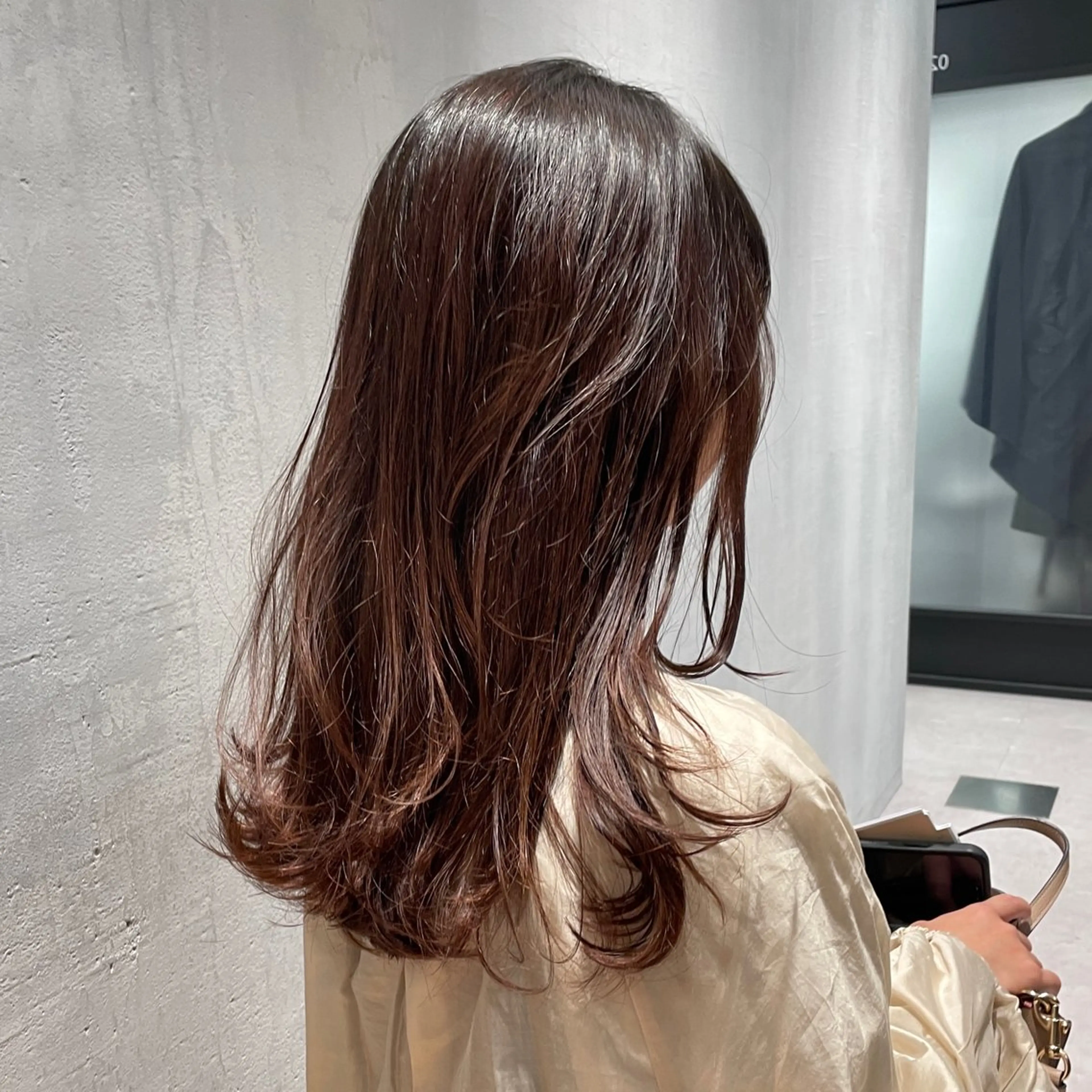 ロング カラー ハイライトカラー ハイライト ヘアカラー トリートメント DX SHARE SALON所属・matka白髪ぼかし 大人ヘア/KEIKOのヘアスタイル