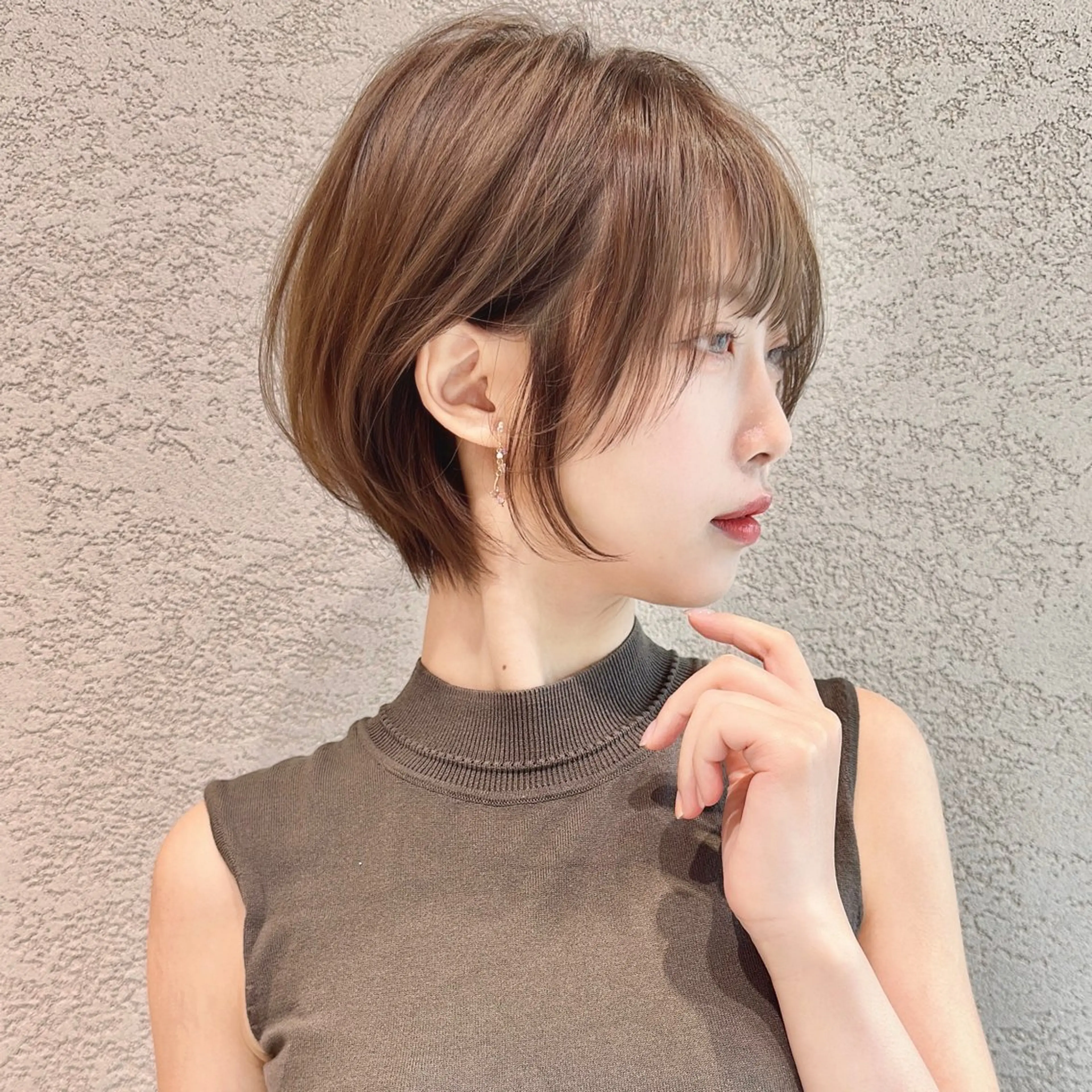 ショート カラー カット レイヤー❣️縮毛矯正 川村利幸のヘアスタイル