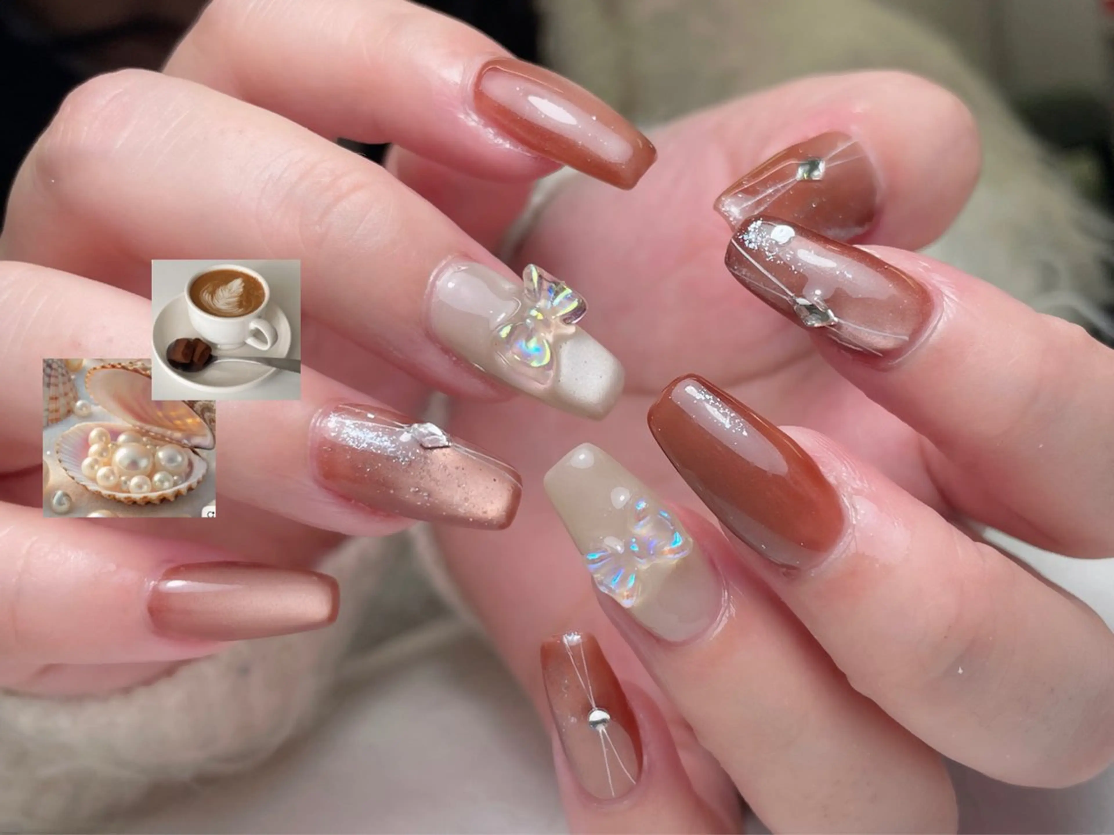 ネイル アートネイル チークネイル 長さ出し フレンチネイル マグネットネイル ハンドネイル 中野駅から2分 MEO NAILのネイルデザイン