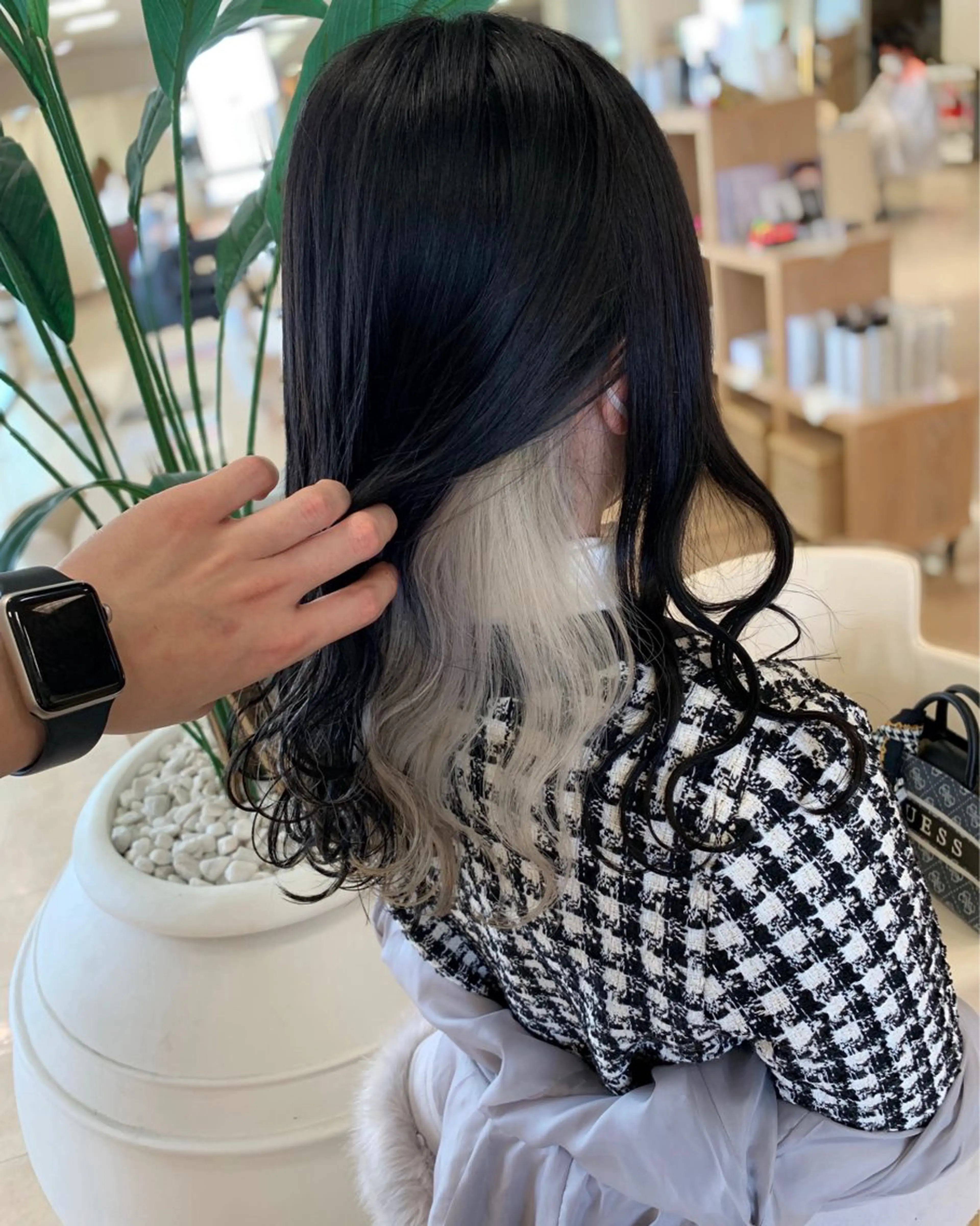 ミディアム カラー バレイヤージュ ベージュカラー ブリーチ ブロンド ケアブリーチ カット ヘアカラー トリートメント 銀座/ハイライト特化 🌿ブリーチ/片山のヘアスタイル