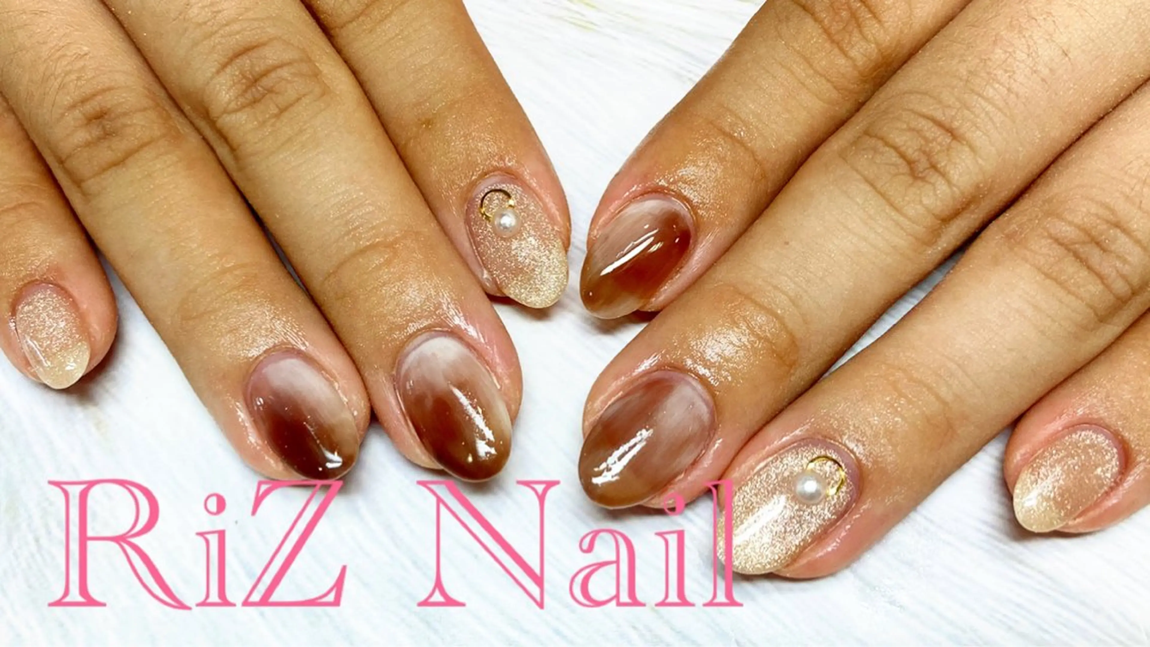 ネイル ニュアンスネイル ハンドネイル RiZ nail salonのネイルデザイン