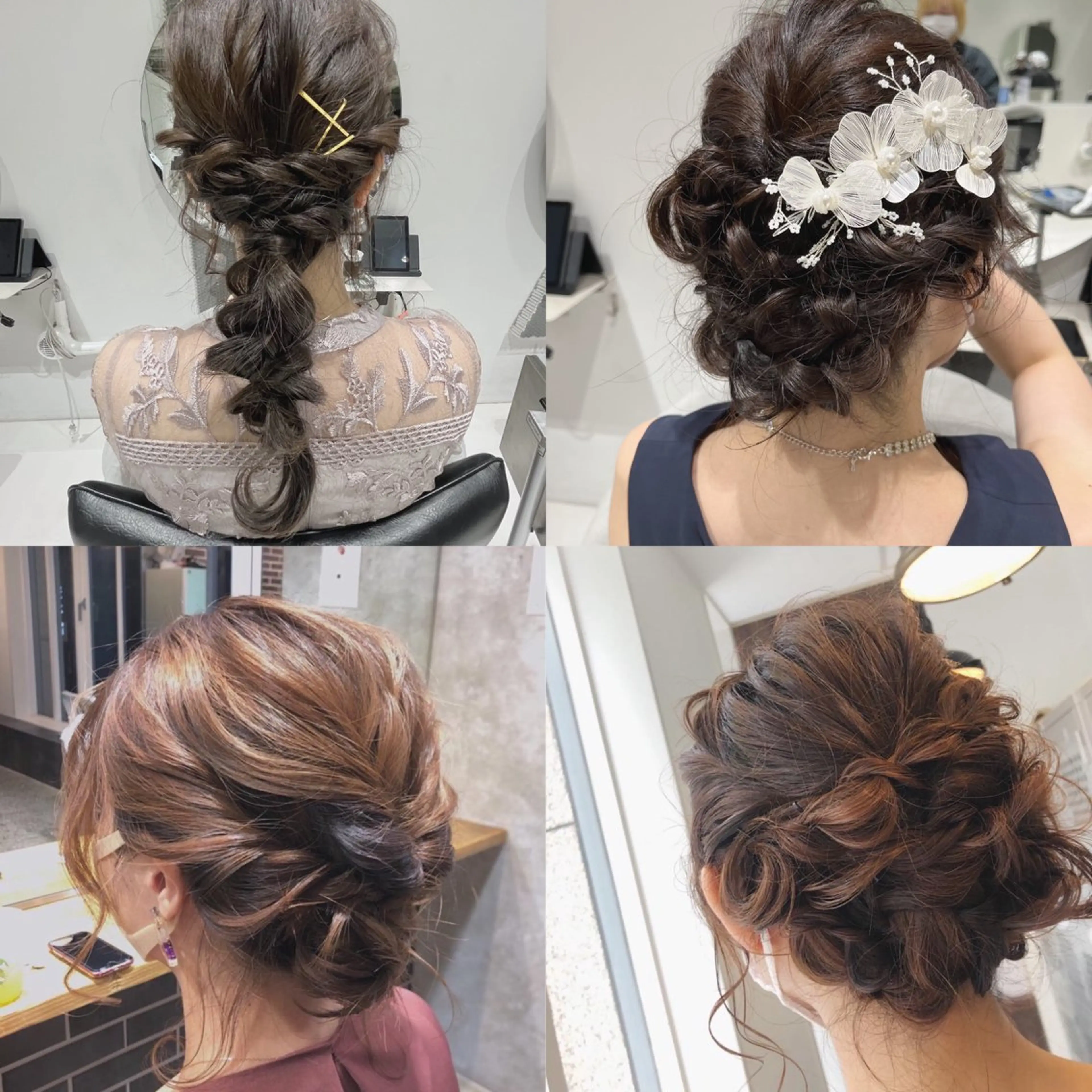 ヘアアレンジ 結婚式・ブライダル mai🐷髪質改善 🖤透ける暗髪🖤のヘアスタイル