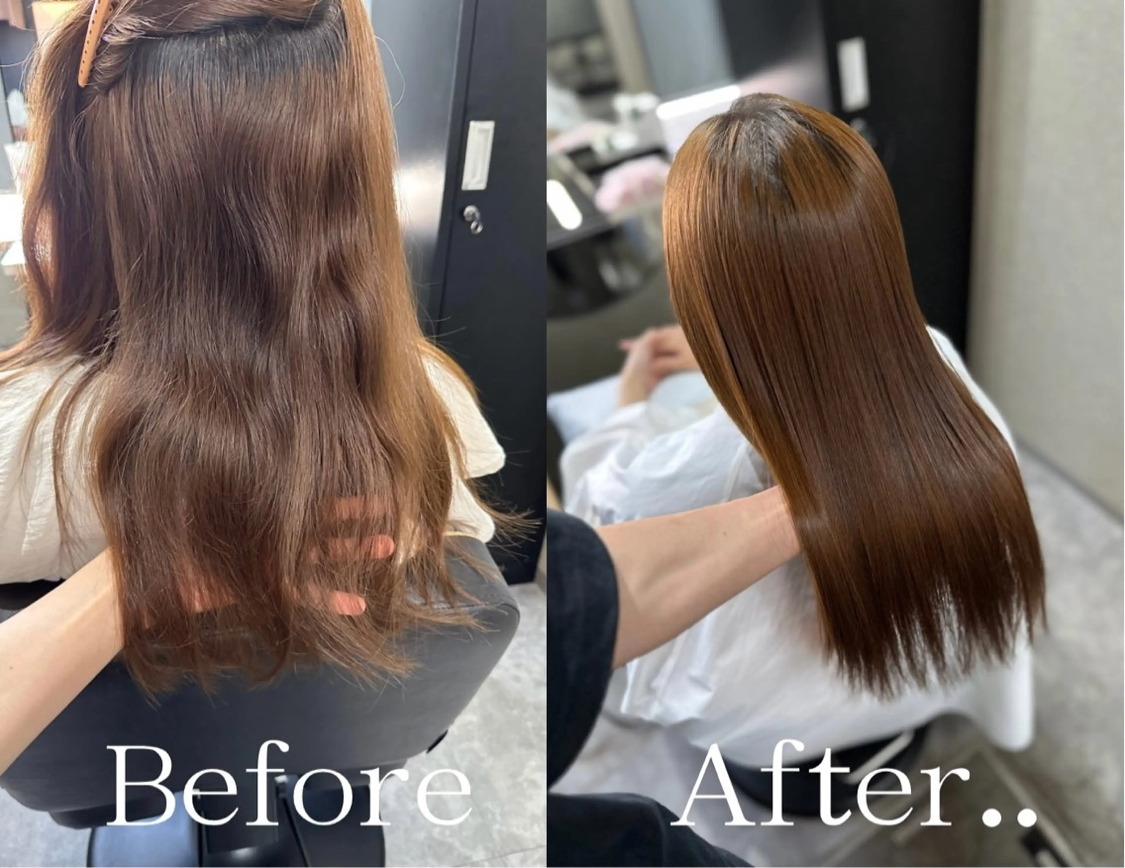 セミロング カット 縮毛矯正 トリートメント oyama /髪質改善🌻のヘアスタイル