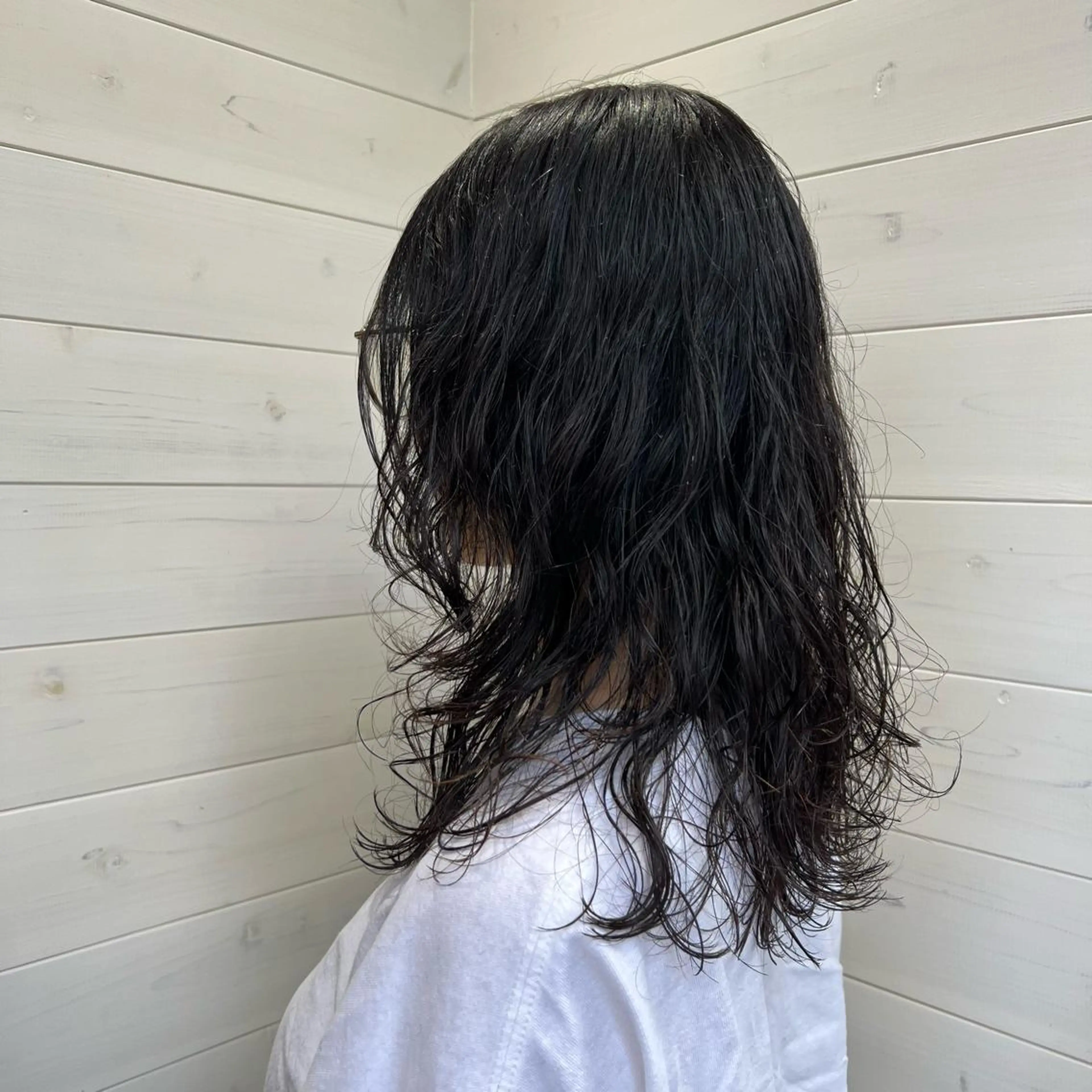 ミディアム パーマ ミディアムパーマ ウルフカット 🍇おぐら めぐみ🍇のヘアスタイル