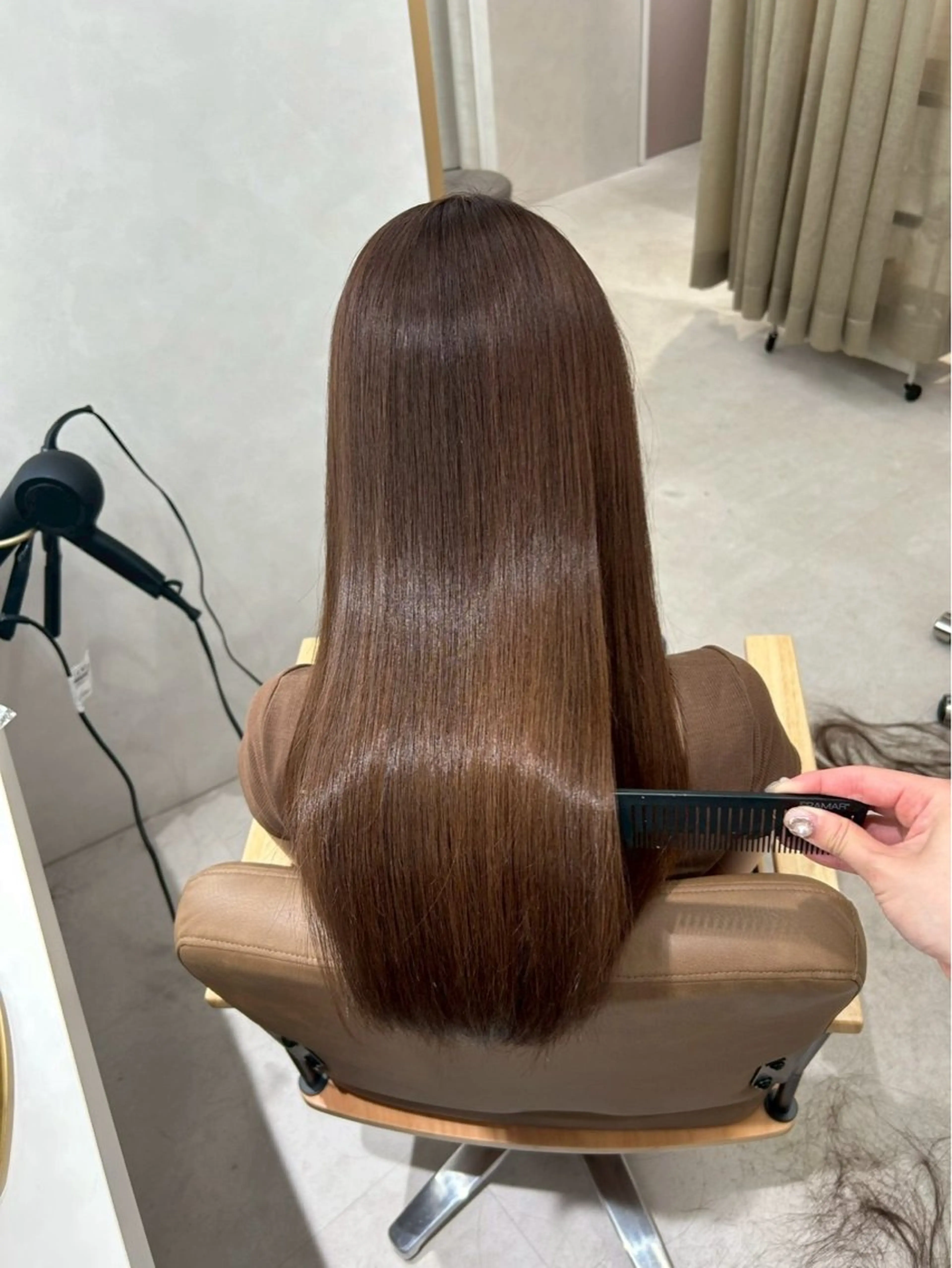 ロング カラー SLASHスラッシュ 古閑ななのヘアスタイル