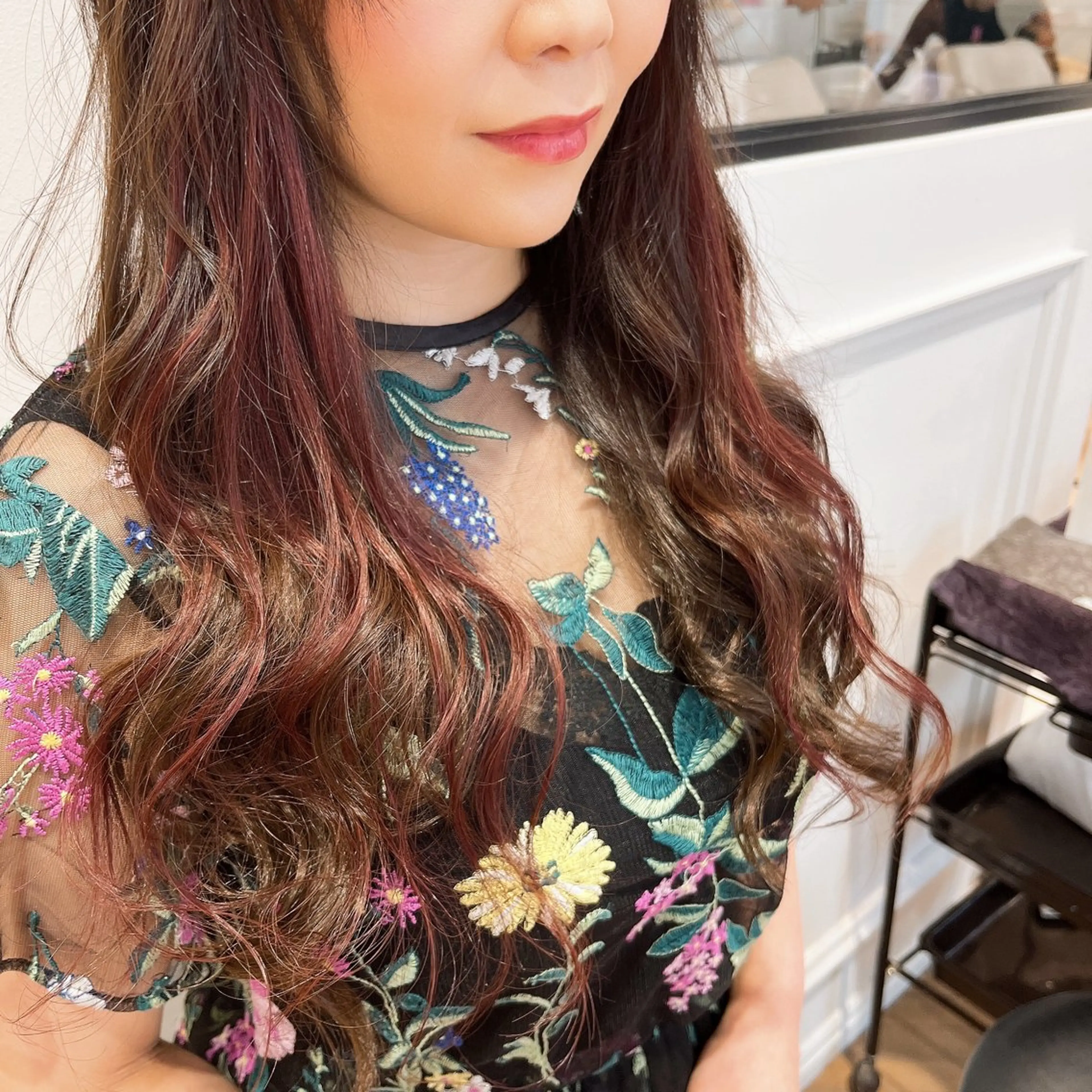 セミロング エクステ カット エクステ ELLE salon /ayakaのヘアスタイル