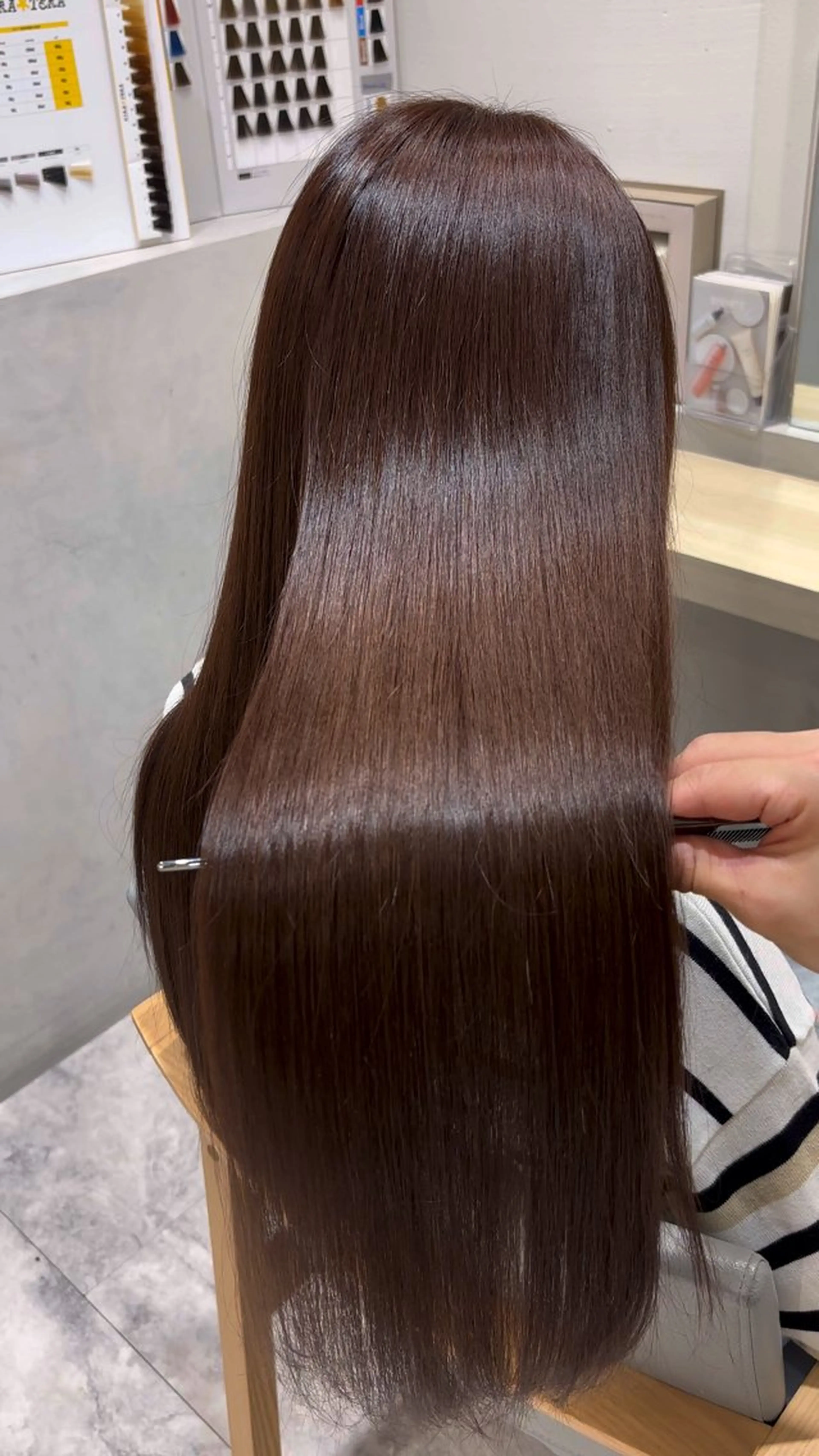 ロング 髪質改善/縮毛矯正/ クロサカ ユウナのヘアスタイル