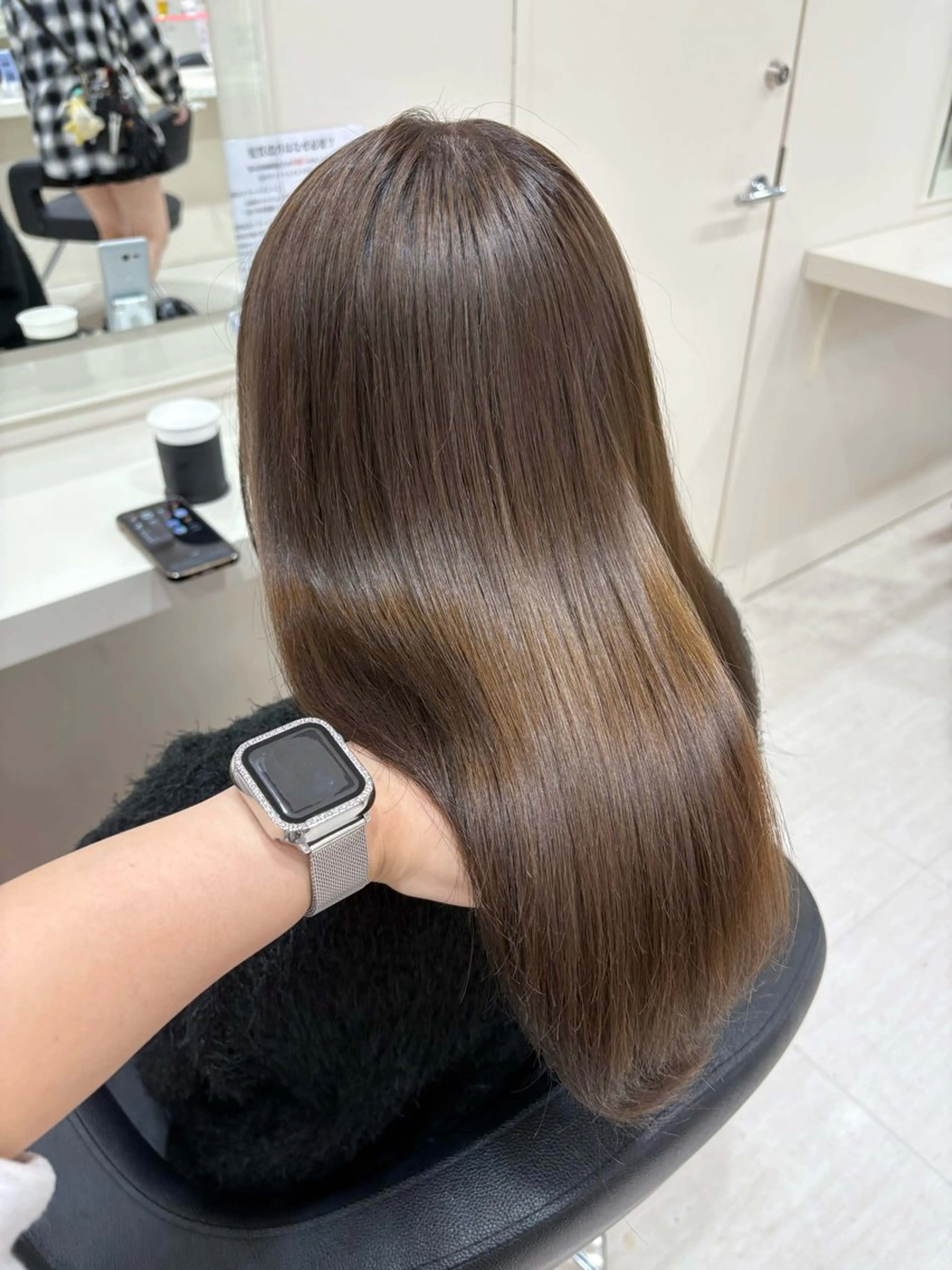 セミロング カラー ヘアアレンジ 💟RINNA 艶カラー💟のヘアスタイル