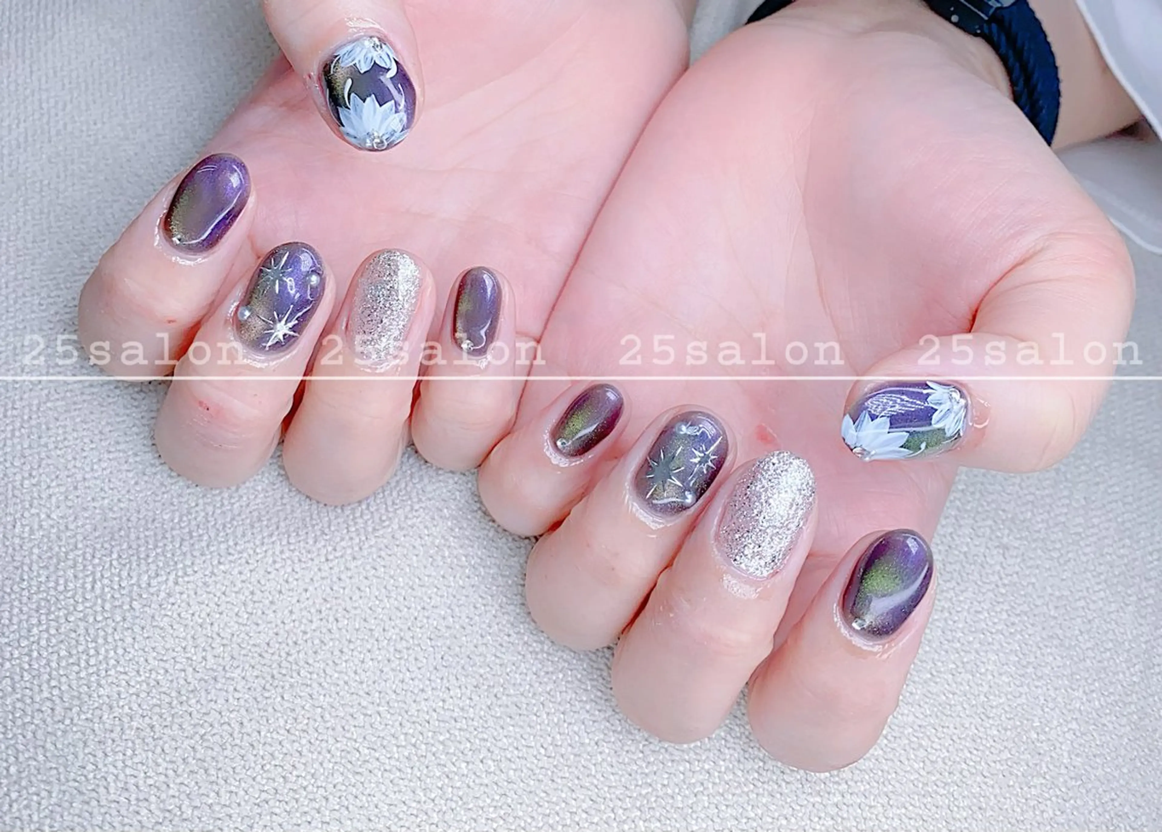 ネイル ジェルネイル 韓国ネイル ニュアンスネイル パラジェル ワンホンネイル 2 5のマツエク・マツパデザイン
